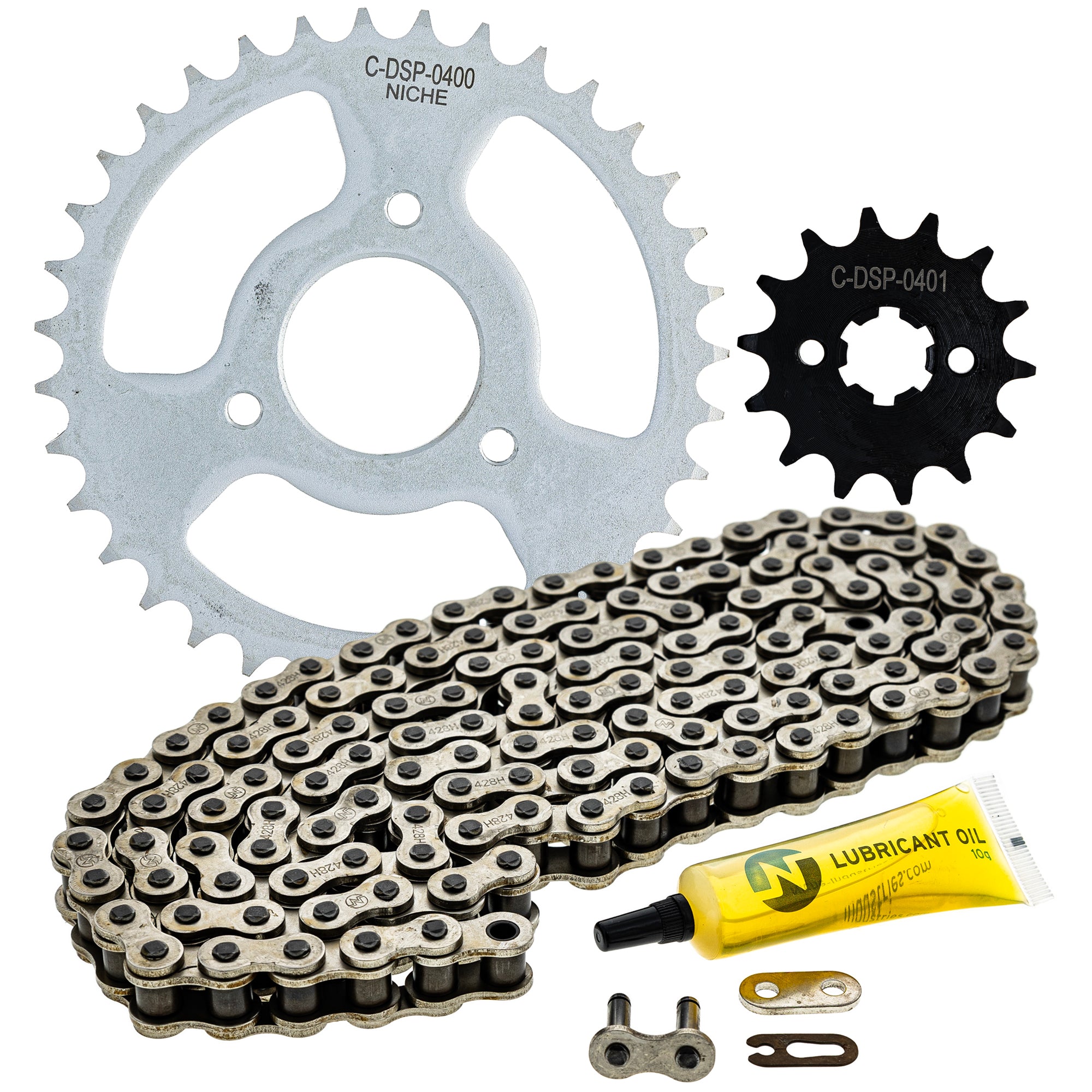 Chain and Sprocket Kit for Raptor Grizzly NICHE MK1014378