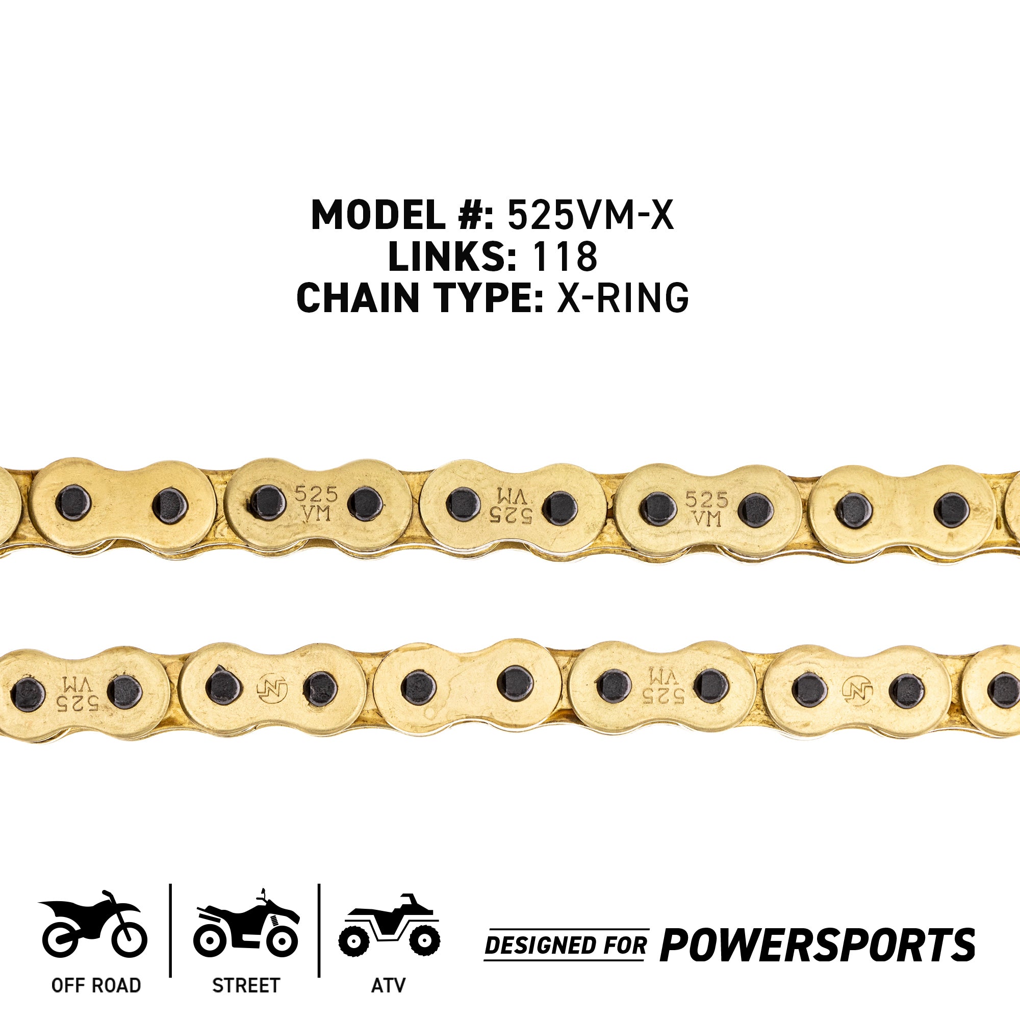 NICHE MK1014388 Chain and Sprocket Kit for Ninja