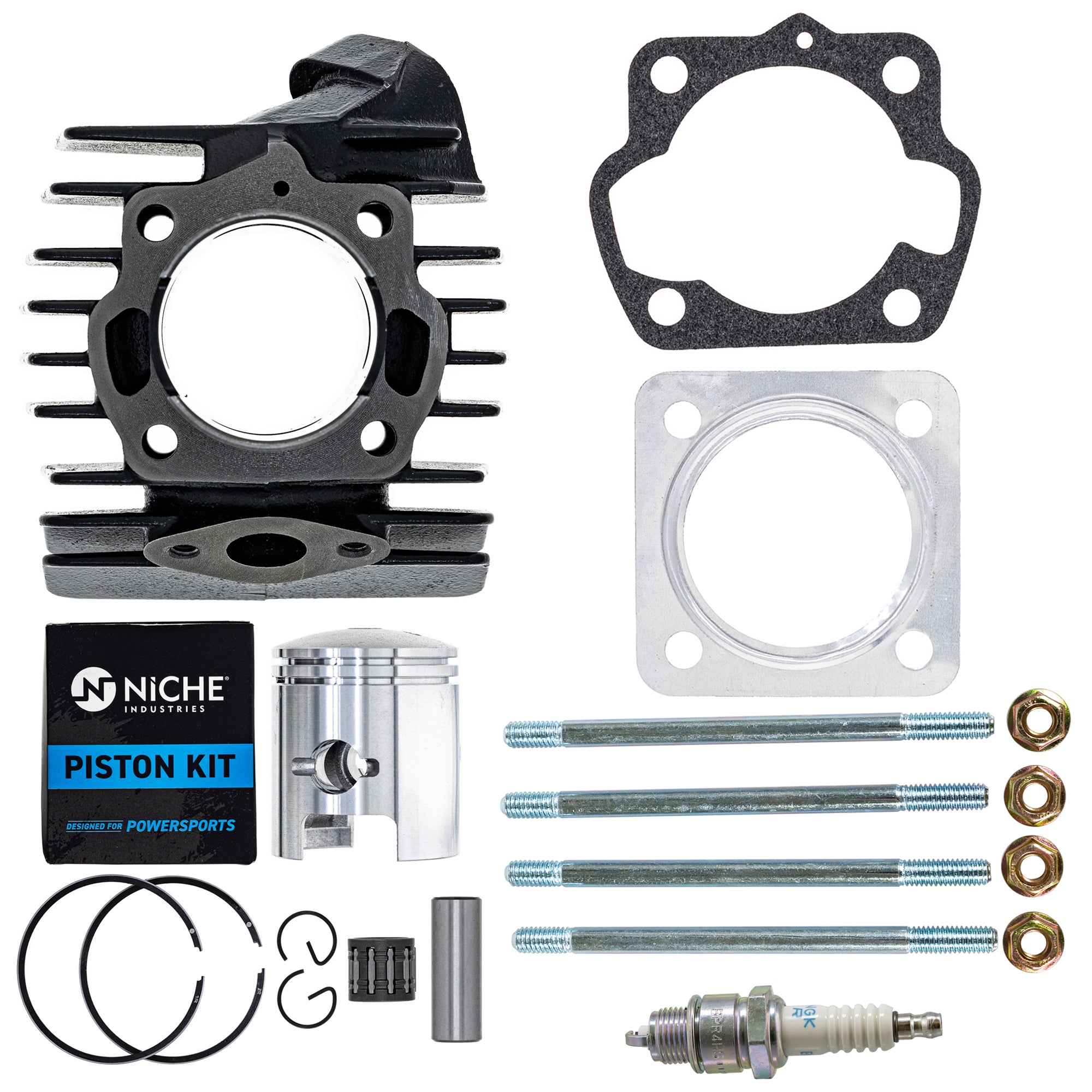Big Bore Cylinder Piston Gasket Stud Spark Plug Kit for NICHE MK1014503