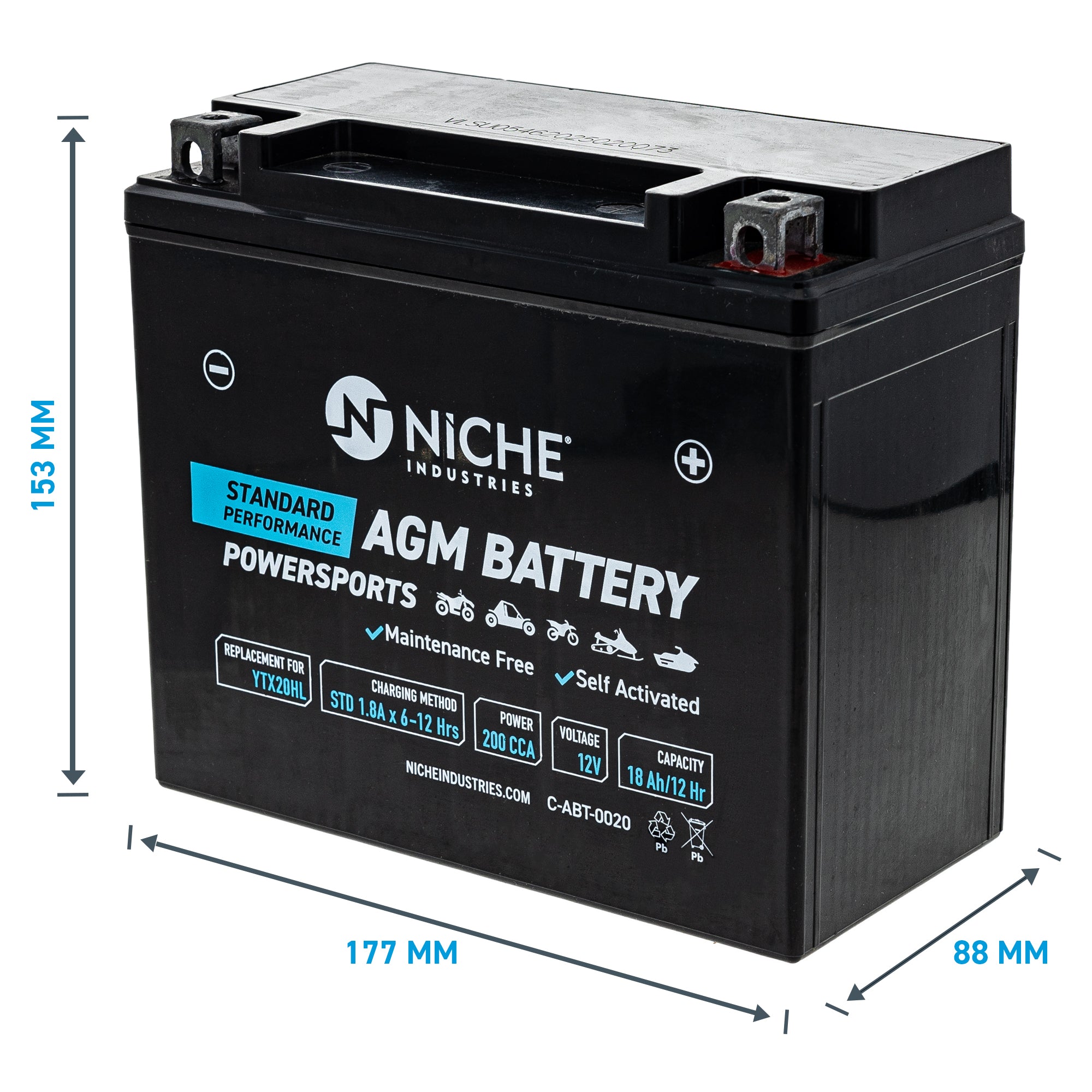 AGM Battery Ski-Doo Can-Am Yamaha | NICHE PARTS