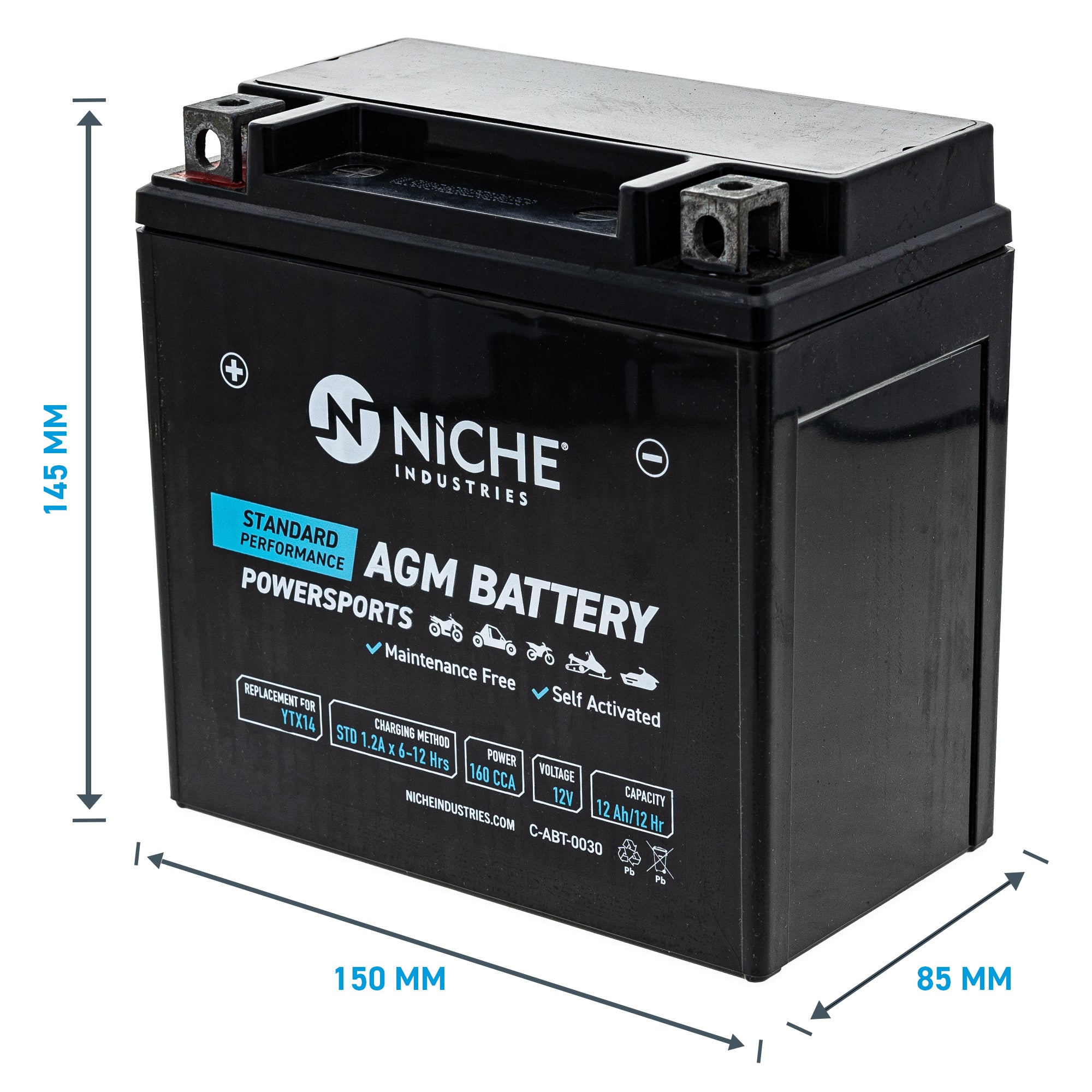 NICHE AGM Battery K2601-21414 65948-00B