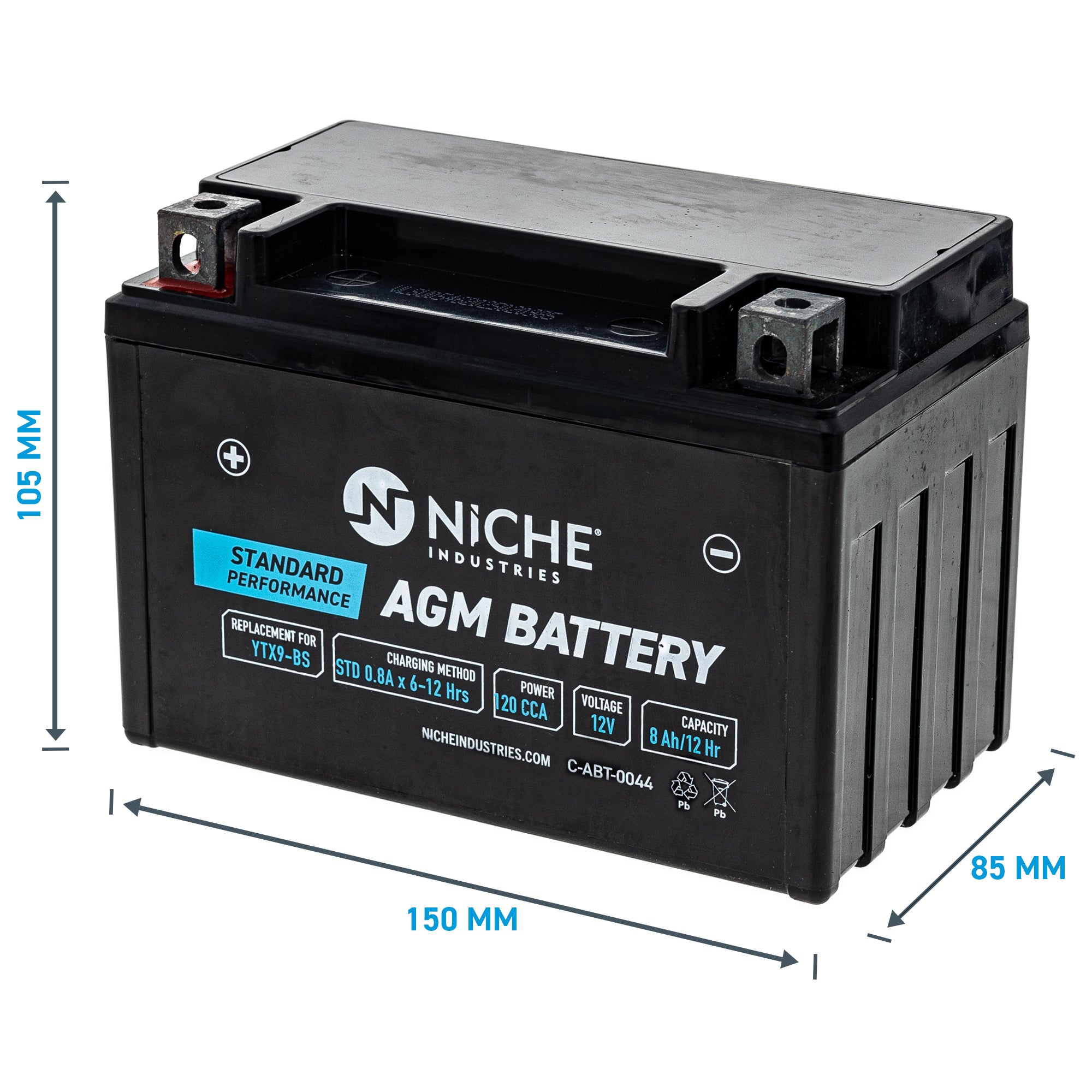 NICHE AGM Battery T2500183 3445-034 3305-728