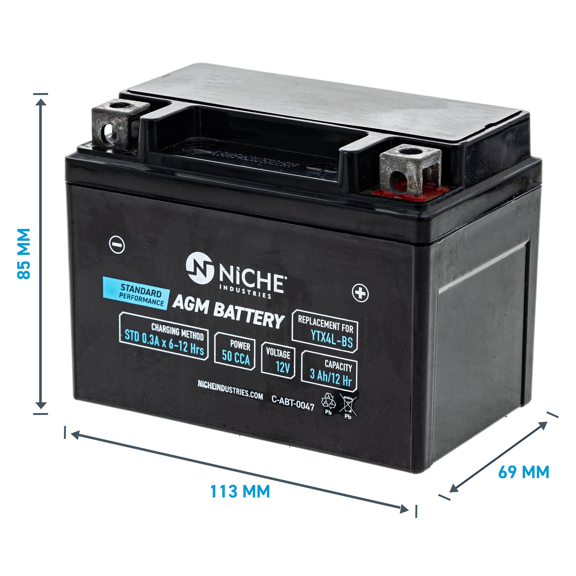NICHE AGM Battery V31500MAA020 V31500MAA010 A31500210000
