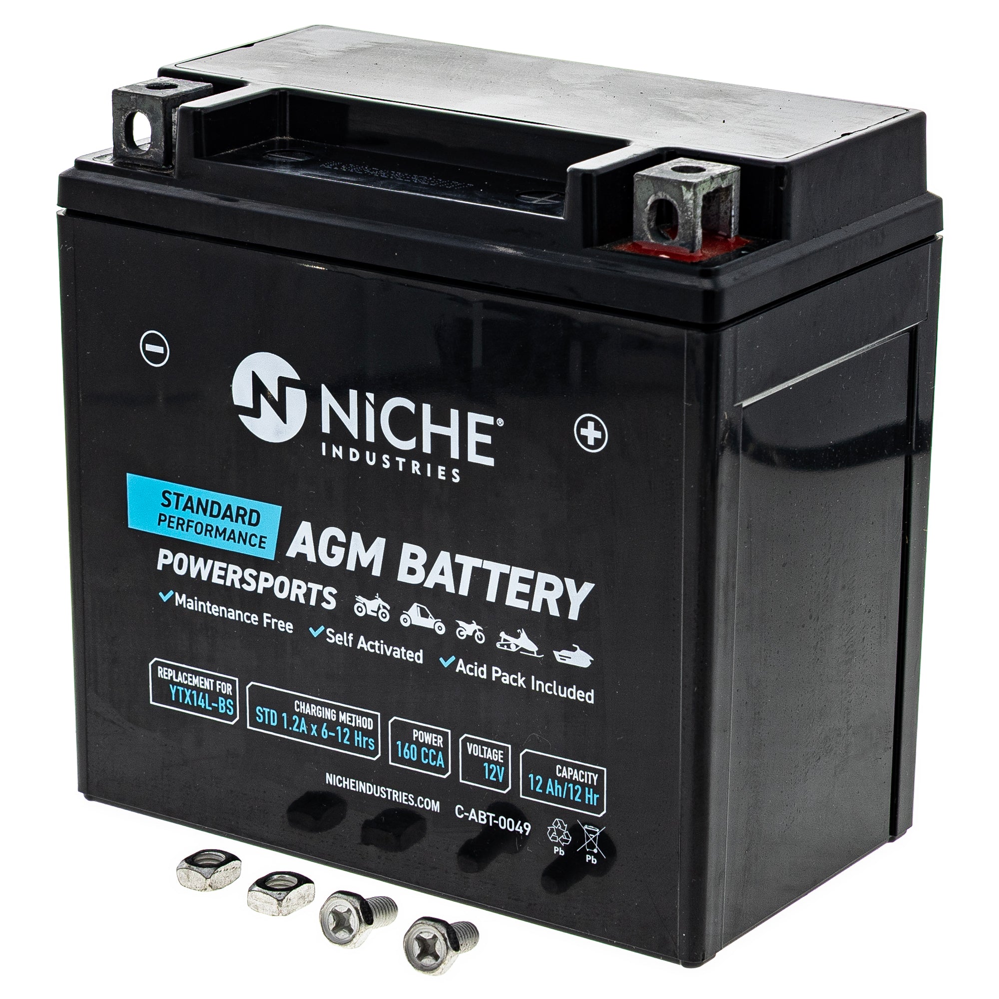AGM Battery for Street Sportster NICHE 519-CAB2261T