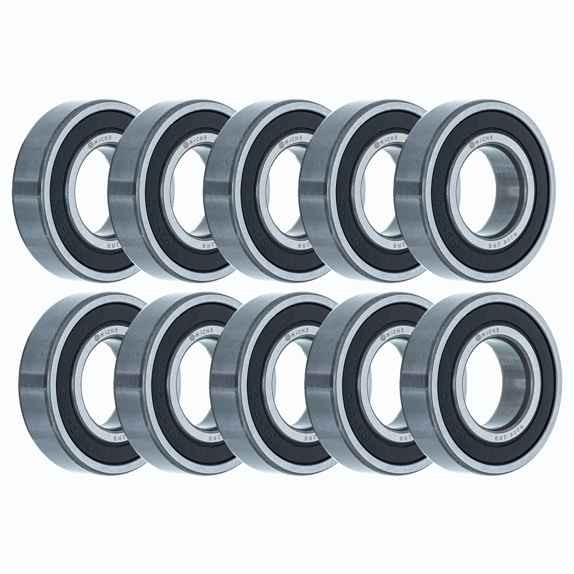 Single Row, Deep Groove, Ball Bearing Pack of 10 10-Pack for zOTHER Polaris Kubota NICHE 519-CBB2221R