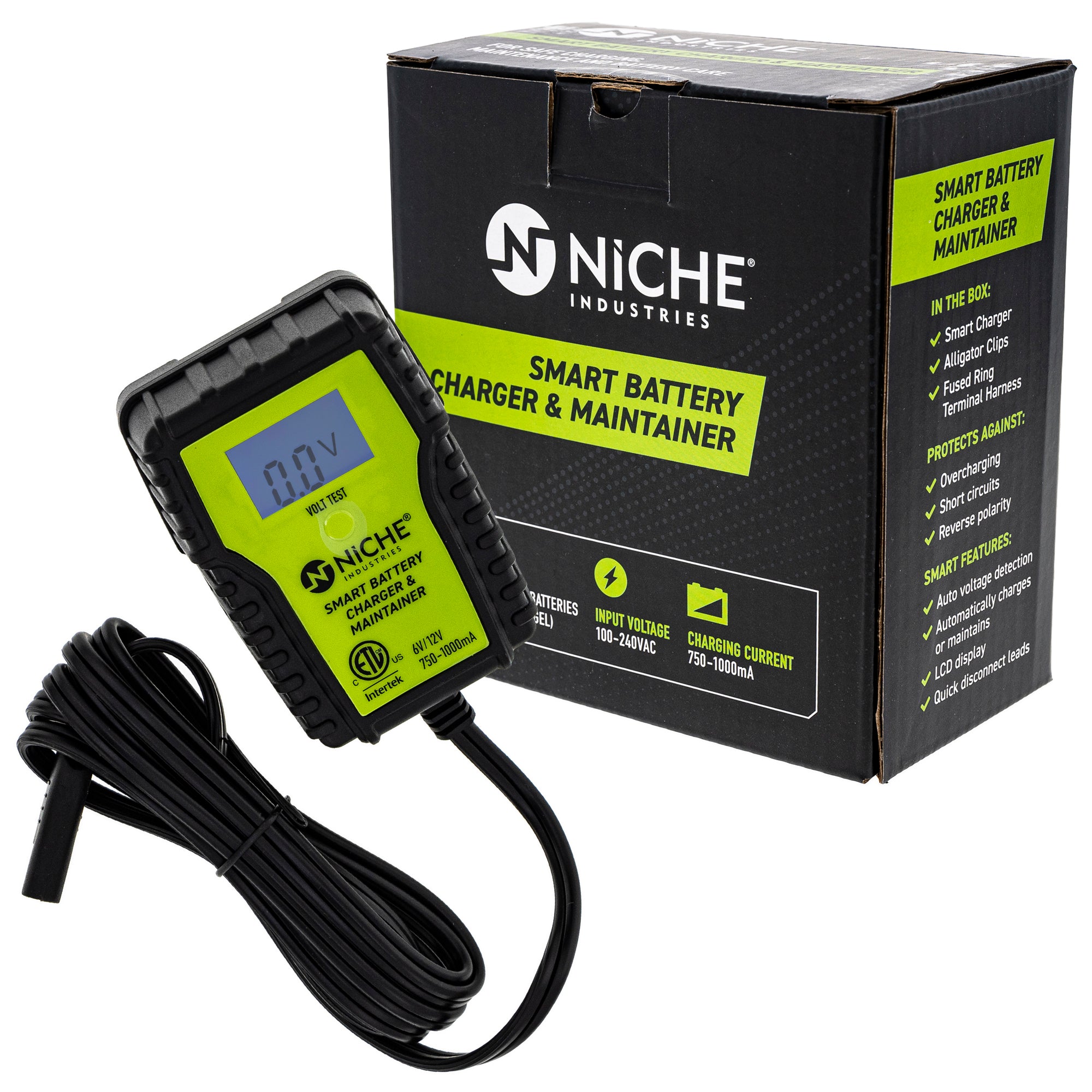 NICHE 20 Amp Smart Battery Charger/Jump Starter All 12-Volt AGM Gel Lead-Acid