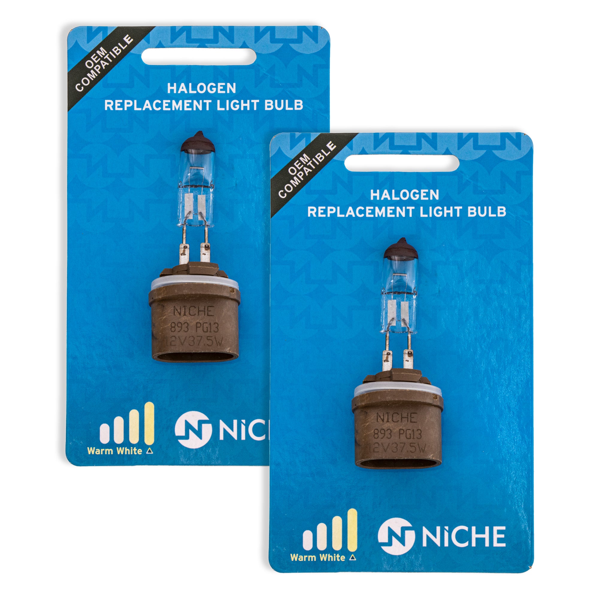 Headlight Bulb 2-Pack for Arctic Cat Textron Cat 0409-045 0409-073 0609-693 NICHE 519-CBL2225B