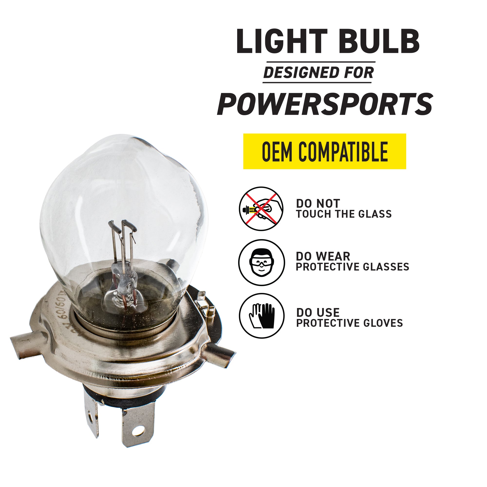 Headlight Bulb 519-CBL2233B For Polaris Arctic Cat Honda 4030028 34901-950-003 0109-735
