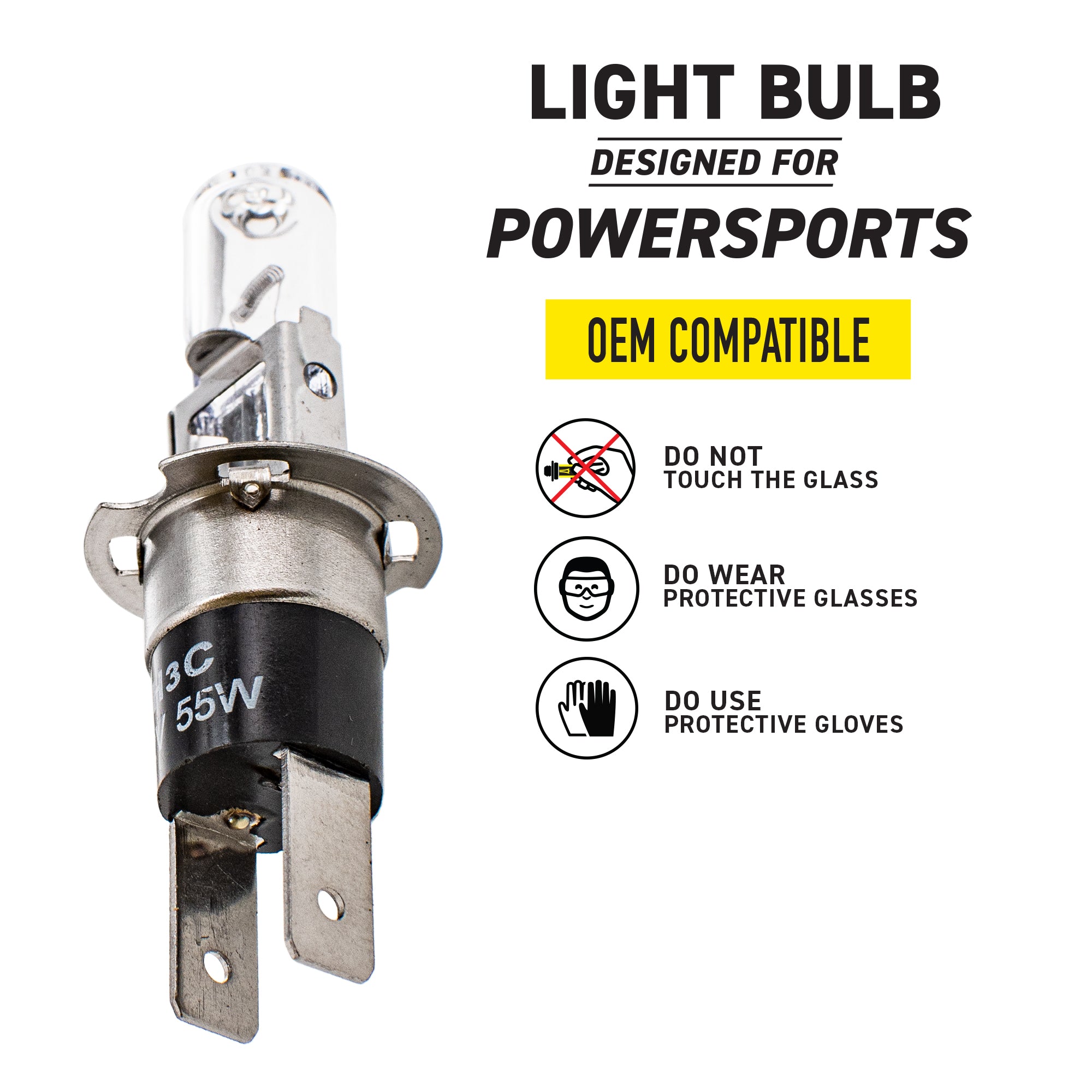 Headlight Bulb 519-CBL2242B For Suzuki Yamaha 55U-84314-H0-00 09471-12160 | 2-PACK