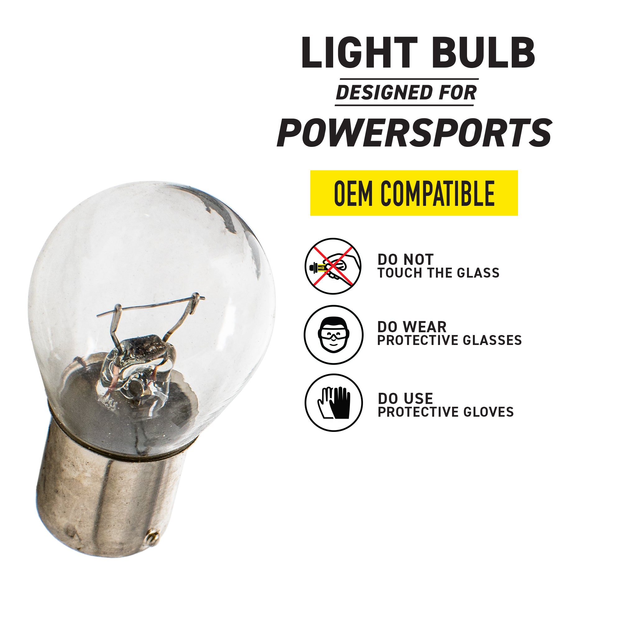 Headlight Light Bulb 519-CBL2247B For Polaris 0454763 | 2-PACK