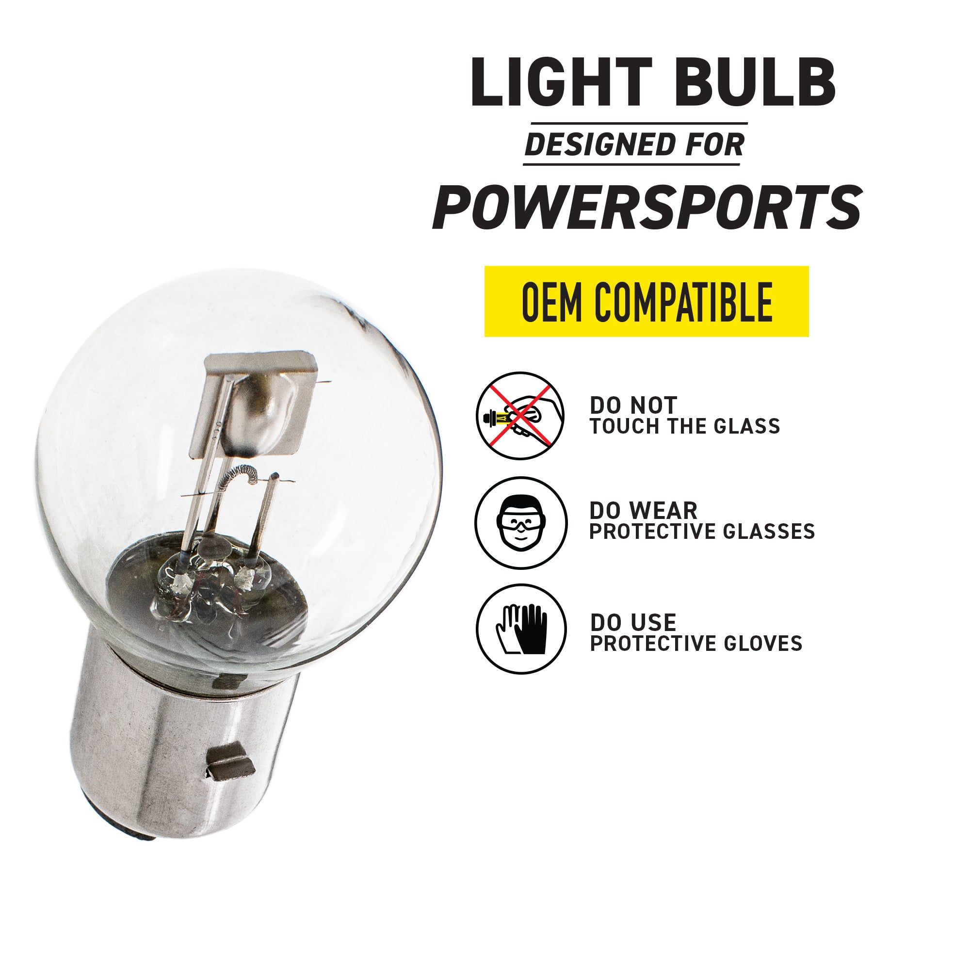 Headlight Bulb 519-CBL2258B For KTM Polaris 44111038000 0452727 | 2-PACK