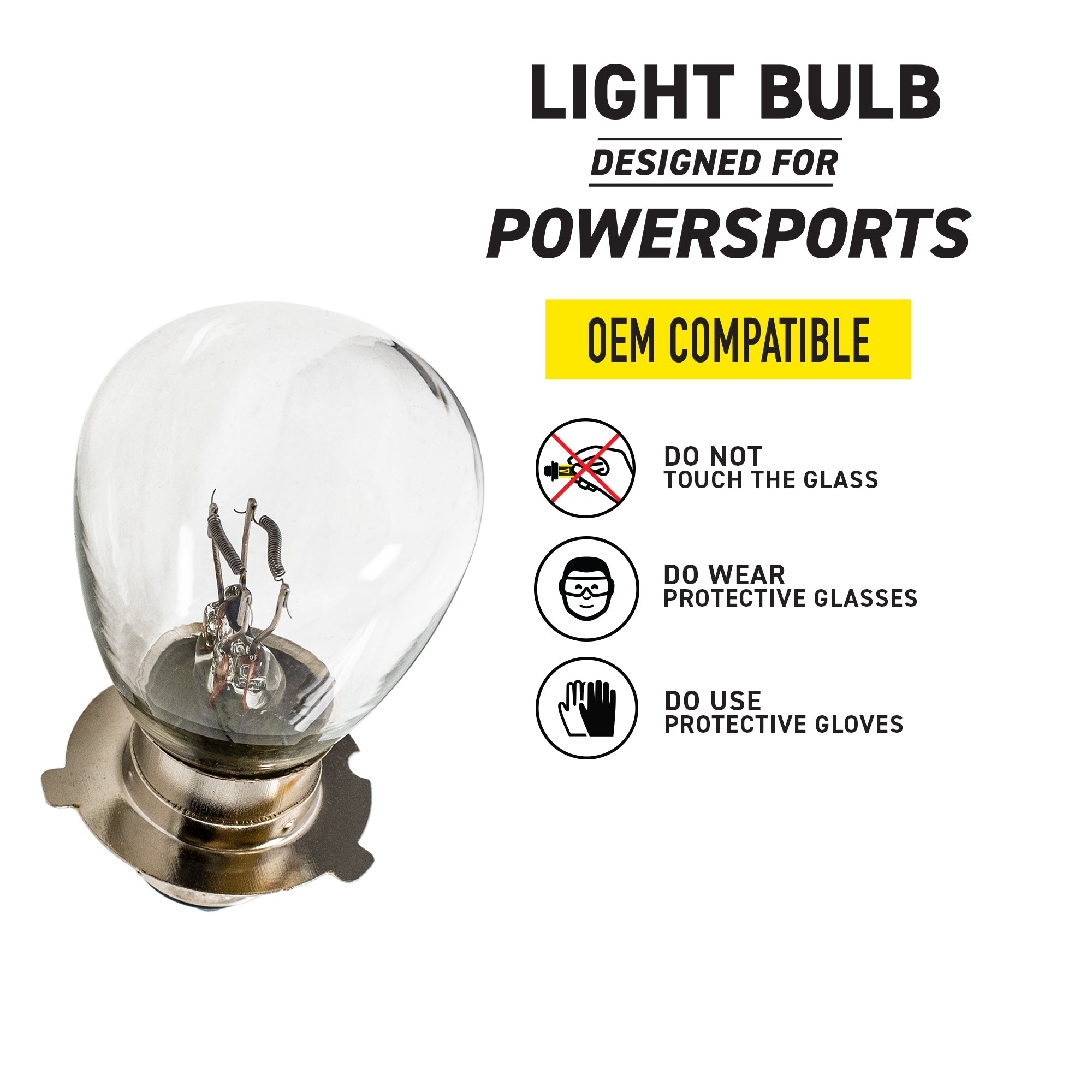 Headlight Bulb 519-CBL2259B For Suzuki Kawasaki 92069-1061 09471-12080 | 2-PACK