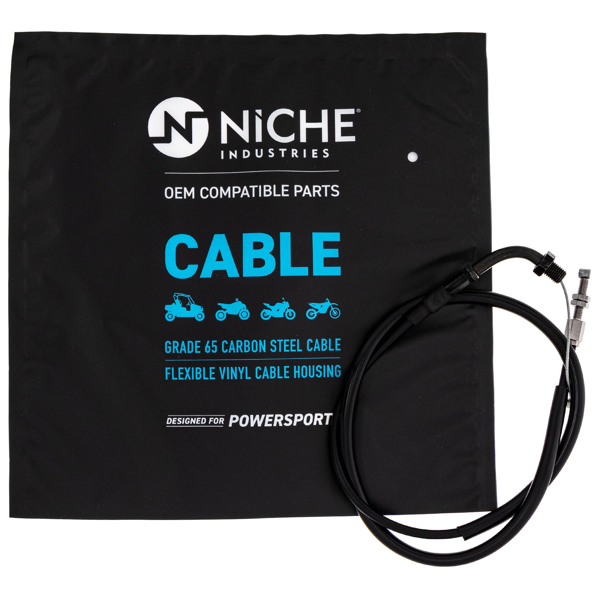 NICHE 519-CCB2278L Throttle Cable Set for zOTHER Super KZ1000D CB350F