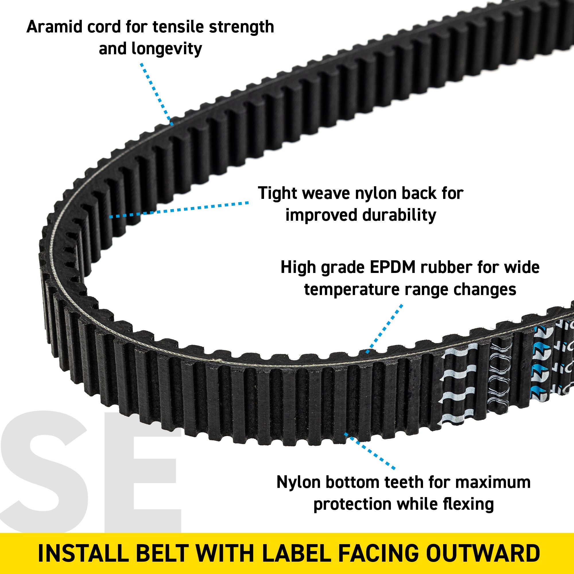 NICHE 519-CDB2281T Drive Belt