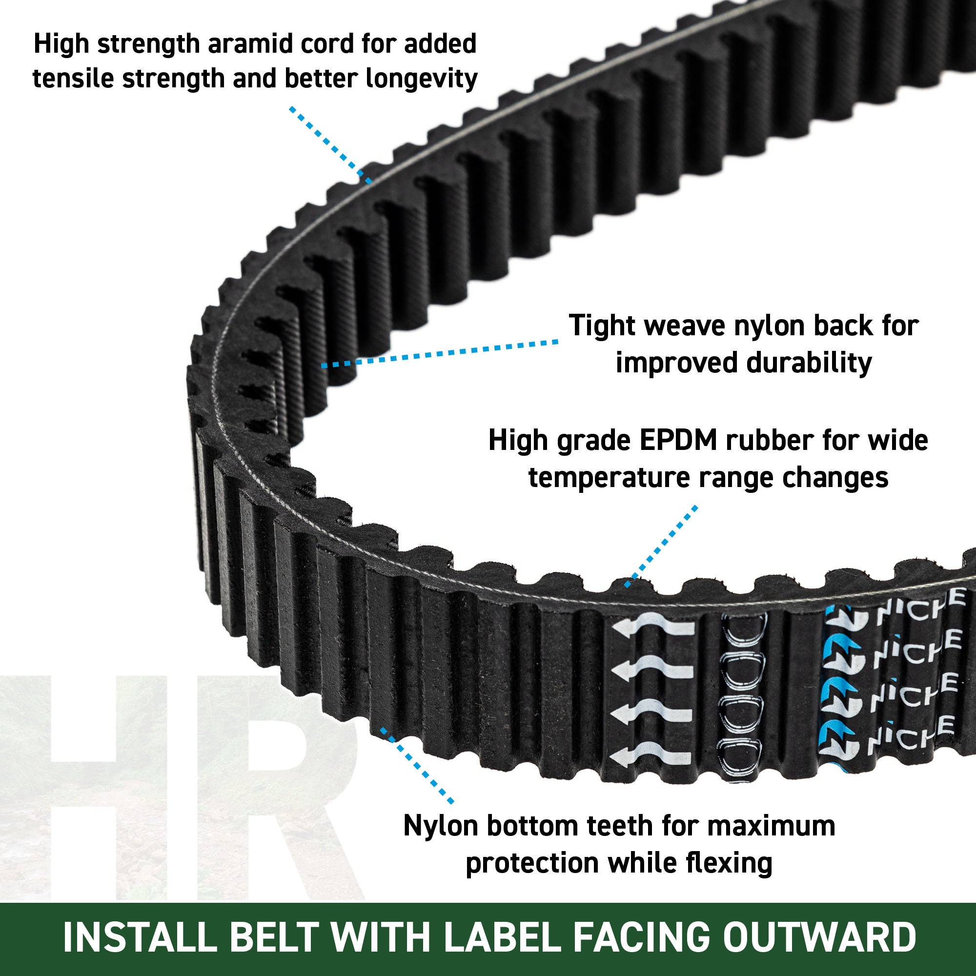 NICHE 519-CDB2296T Drive Belt