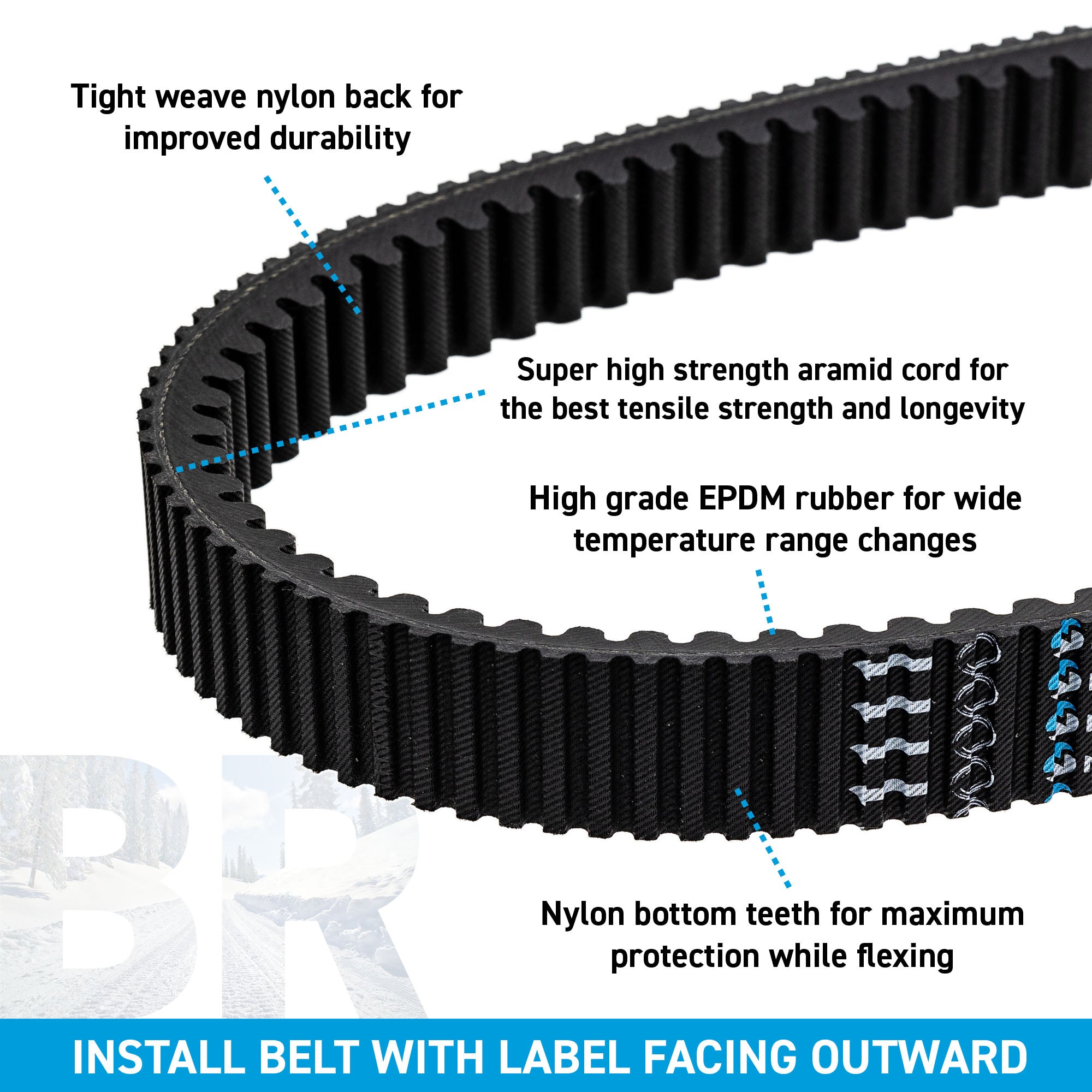 NICHE 519-CDB2201T Drive Belt
