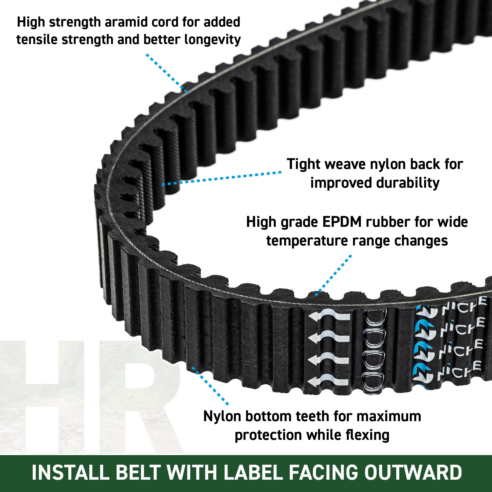 NICHE 519-CDB2368T Drive Belt