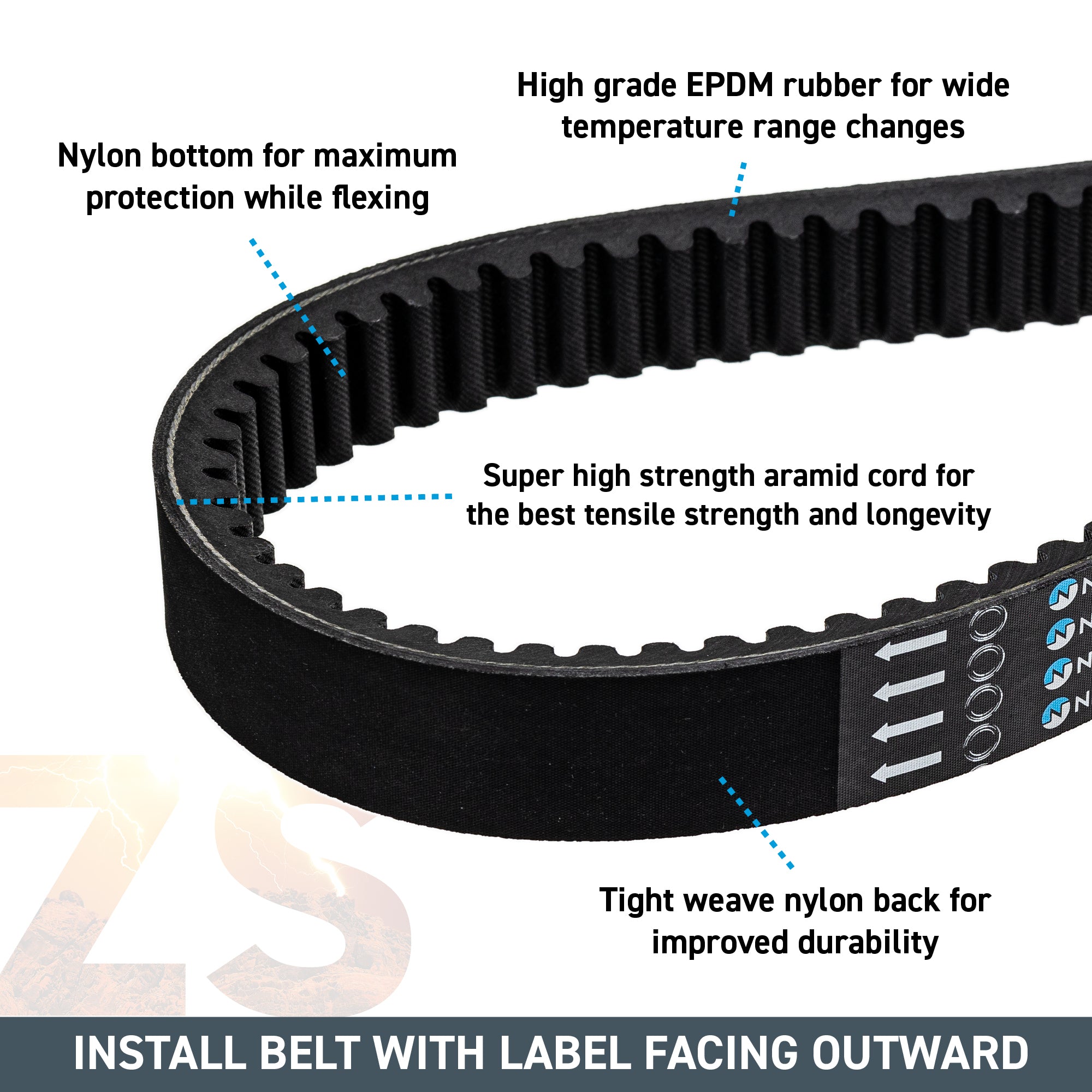 NICHE 519-CDB2418T Drive Belt