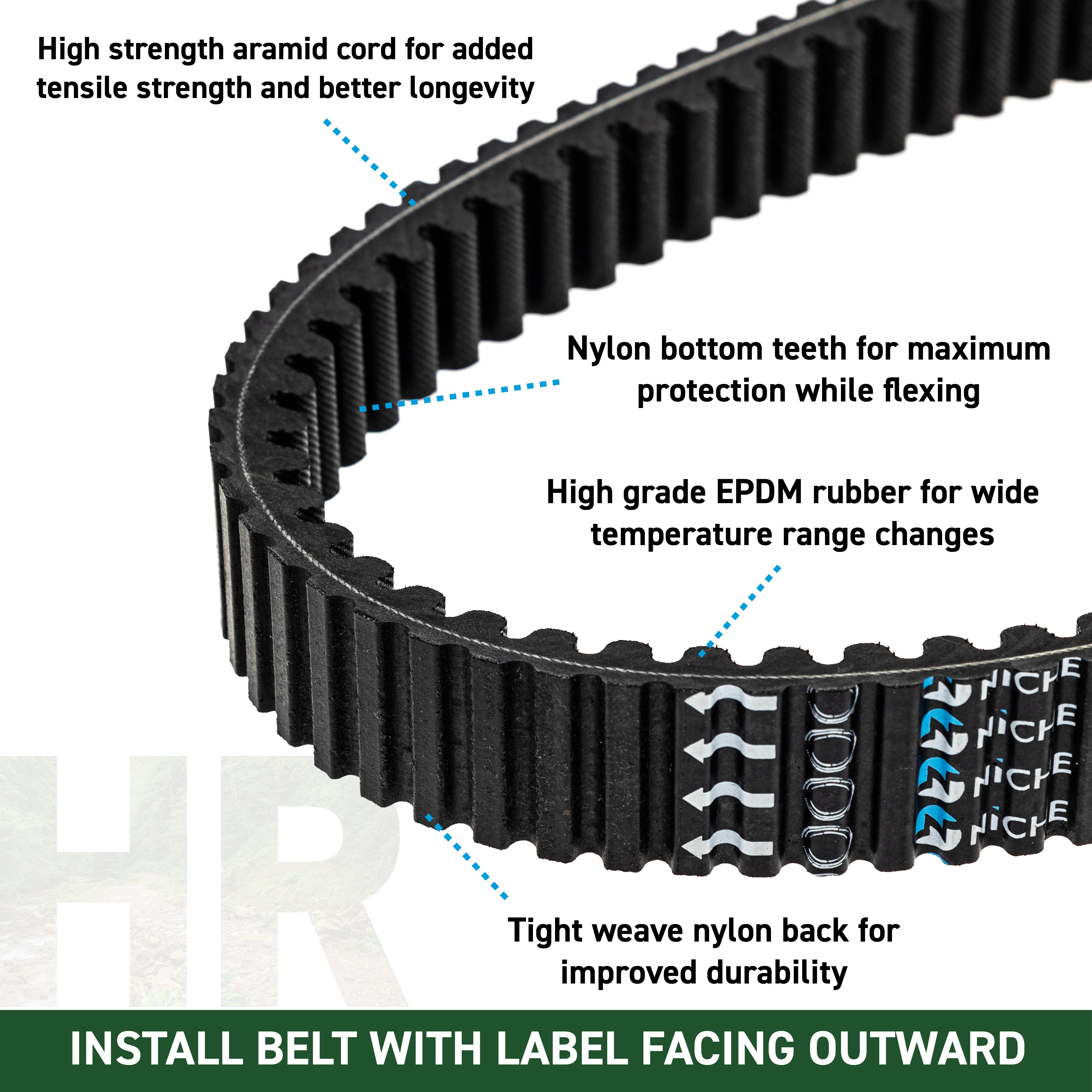 NICHE 519-CDB2296T Drive Belt