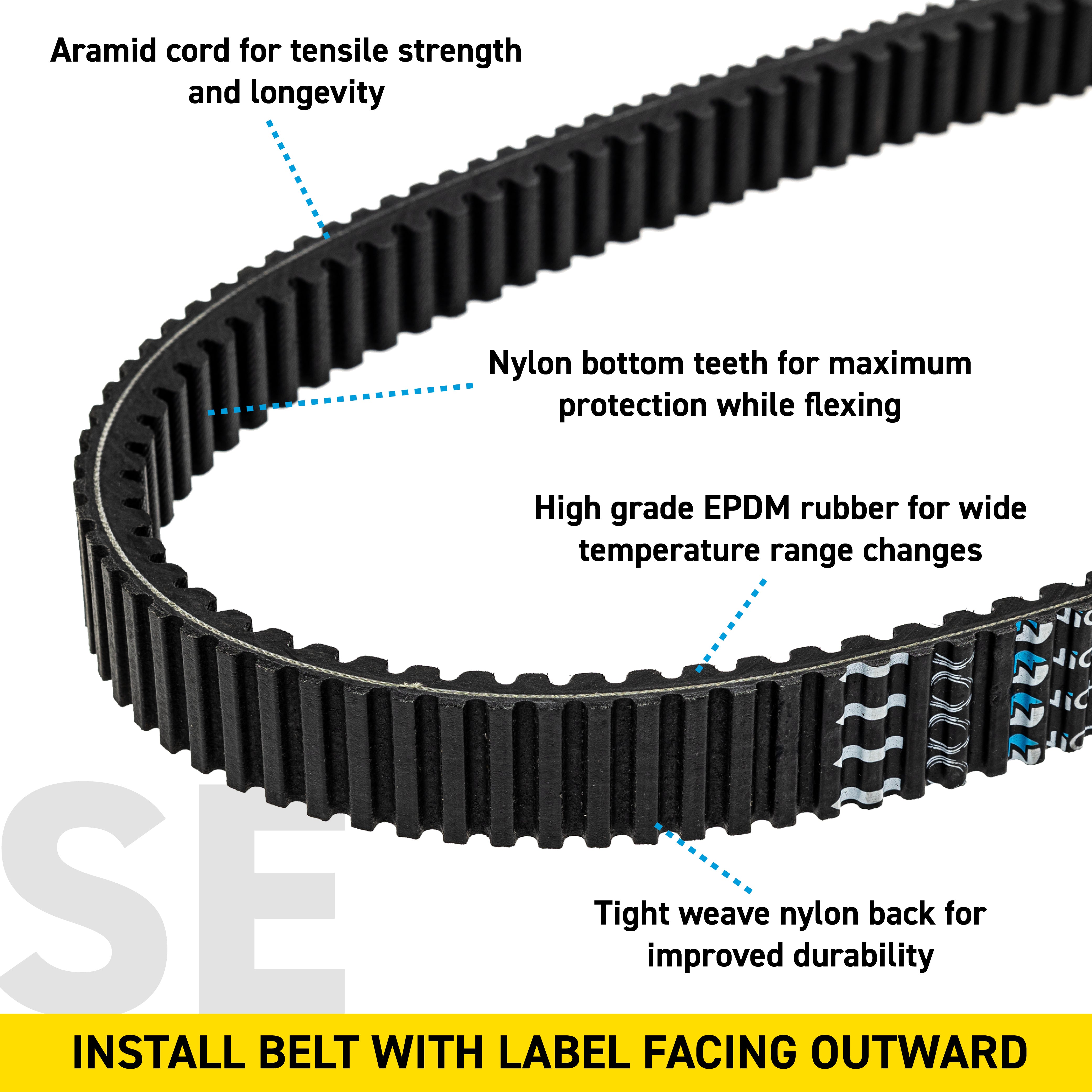 NICHE 519-CDB2366T Drive Belt