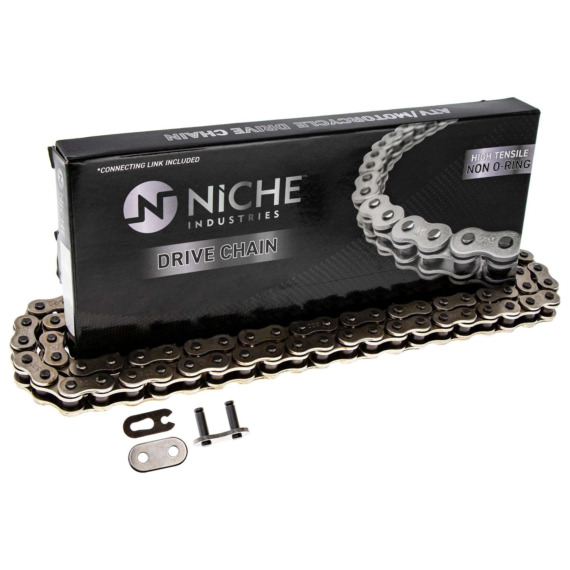 Drive Chain 98 Standard Non O-Ring w/ Master Link For Yamaha Kawasaki Polaris 94581-08098-00