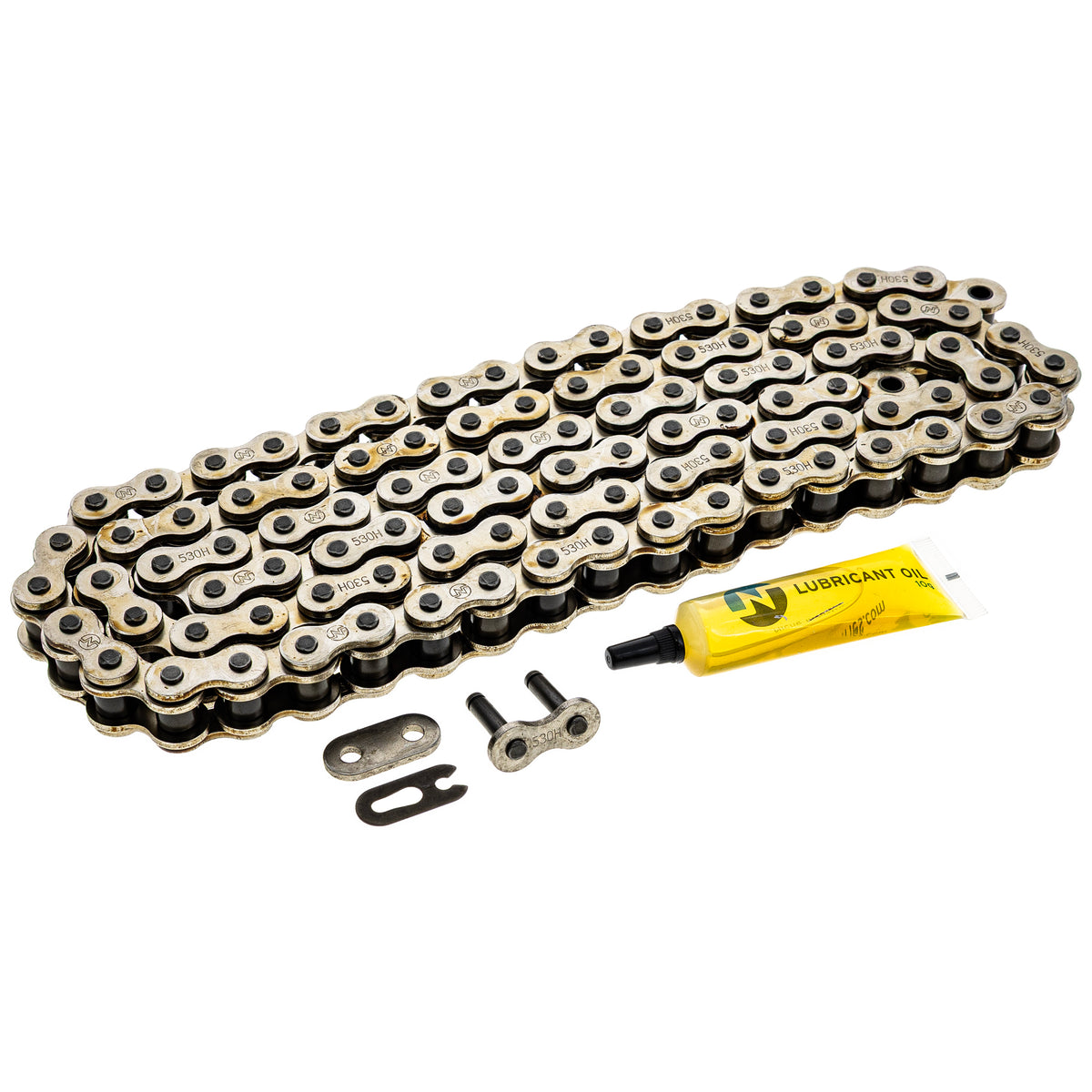 Drive Chain 100 Standard Non O-Ring w/ Master Link for zOTHER Super Maxim KZ550 KZ440 5137 NICHE 519-CDC2248H