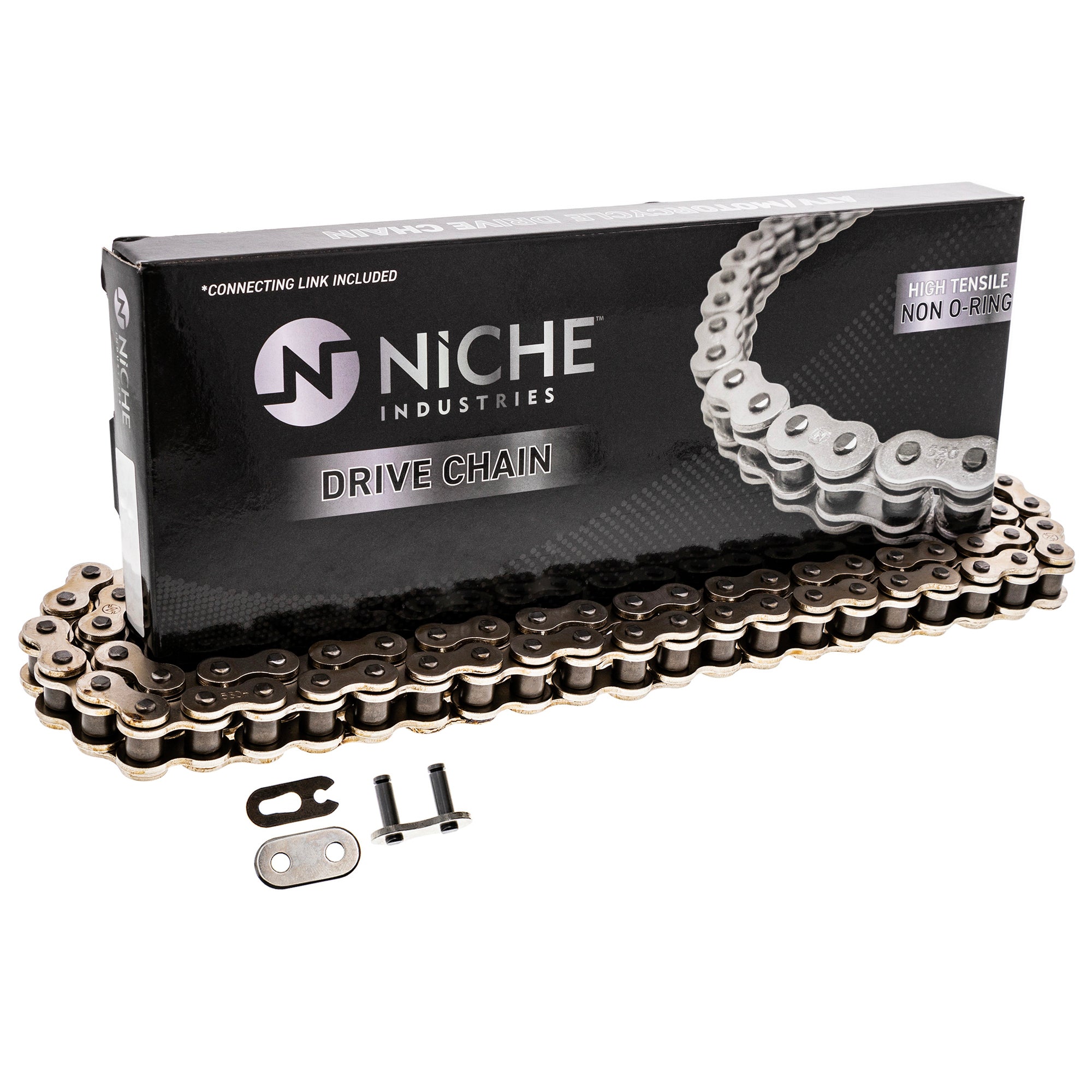 Drive Chain 102 Standard Non O-Ring w/ Master Link For Honda Yamaha Kawasaki 40530-426-672