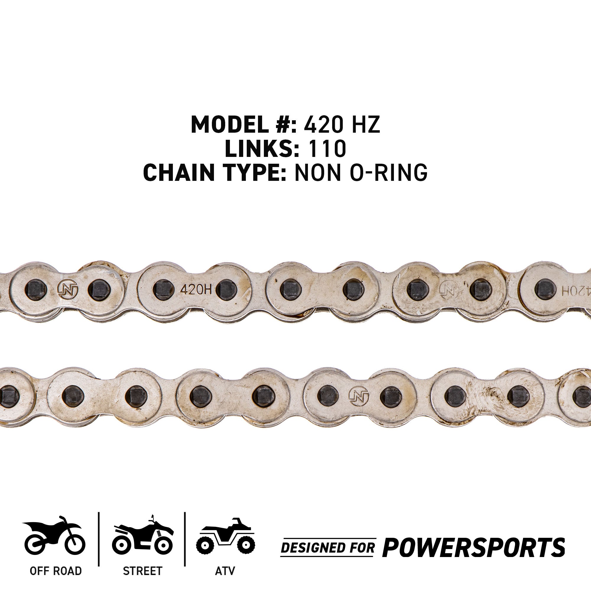 NICHE 519-CDC2259H Chain for zOTHER Kawasaki Honda XR80R TM75 RX50