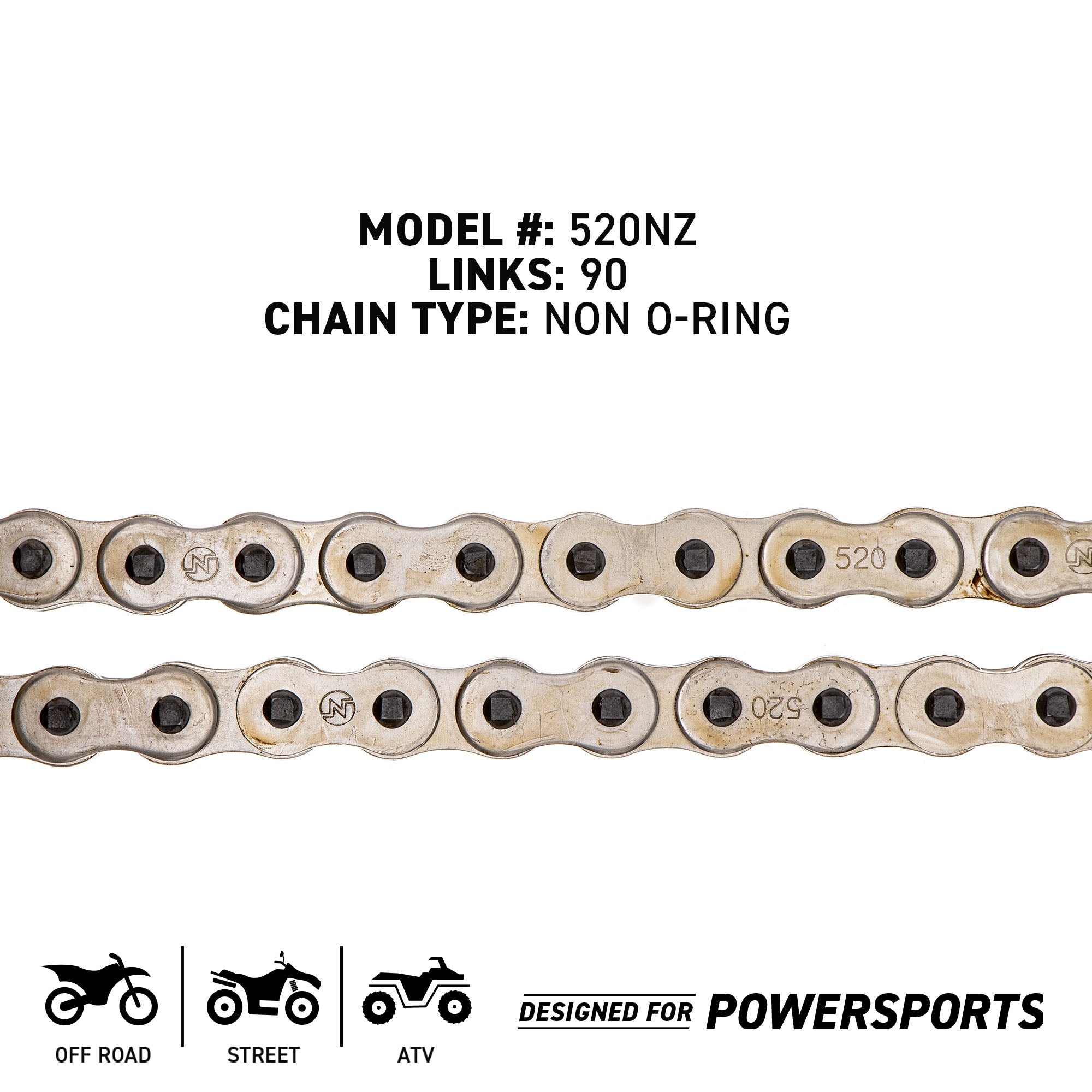 Drive Chain 90 Standard Non O-Ring w/ Master Link Honda | NICHE PARTS