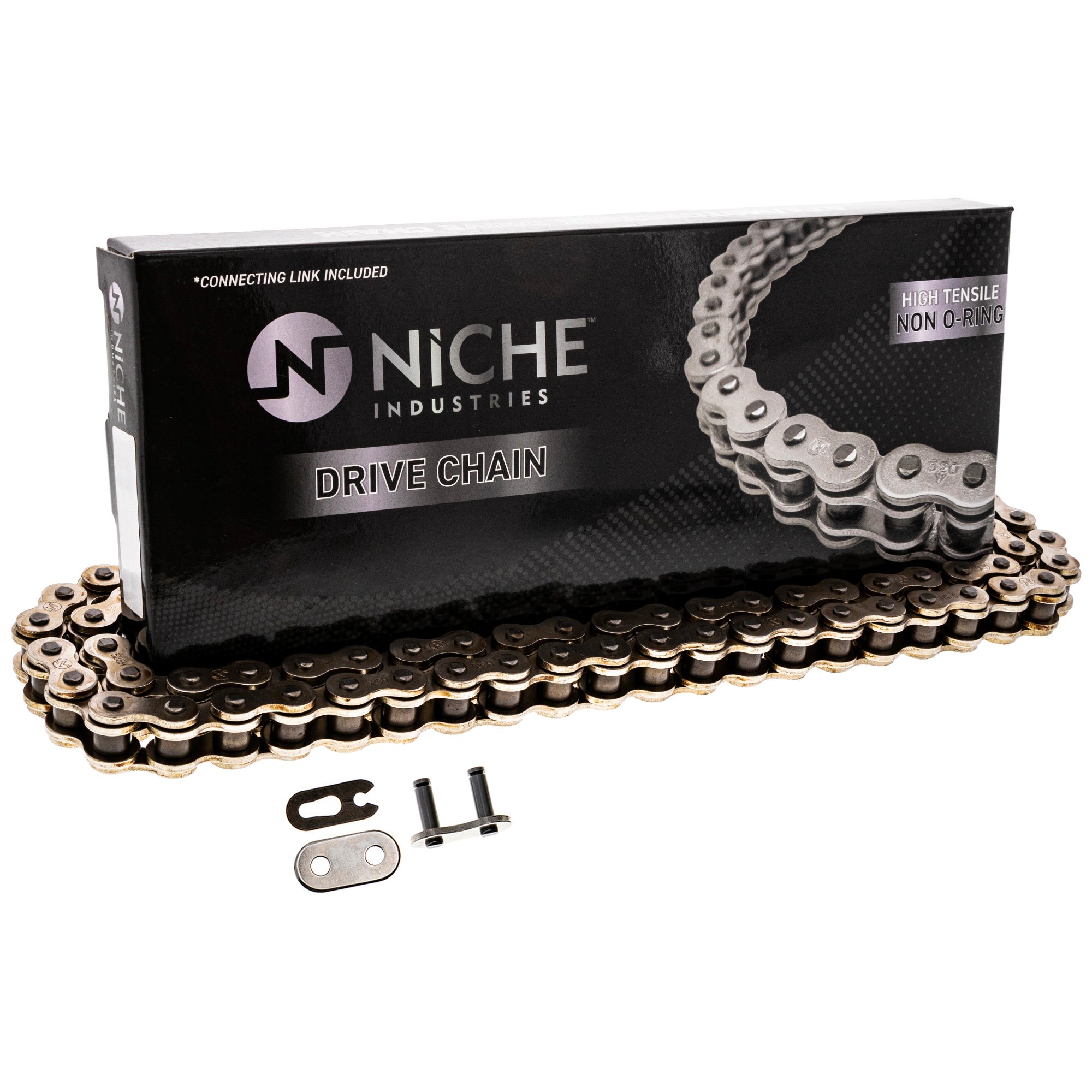 Drive Chain 122 Standard Non O-Ring w/ Master Link For Triumph Honda Yamaha T2015075 94A40-19122-00