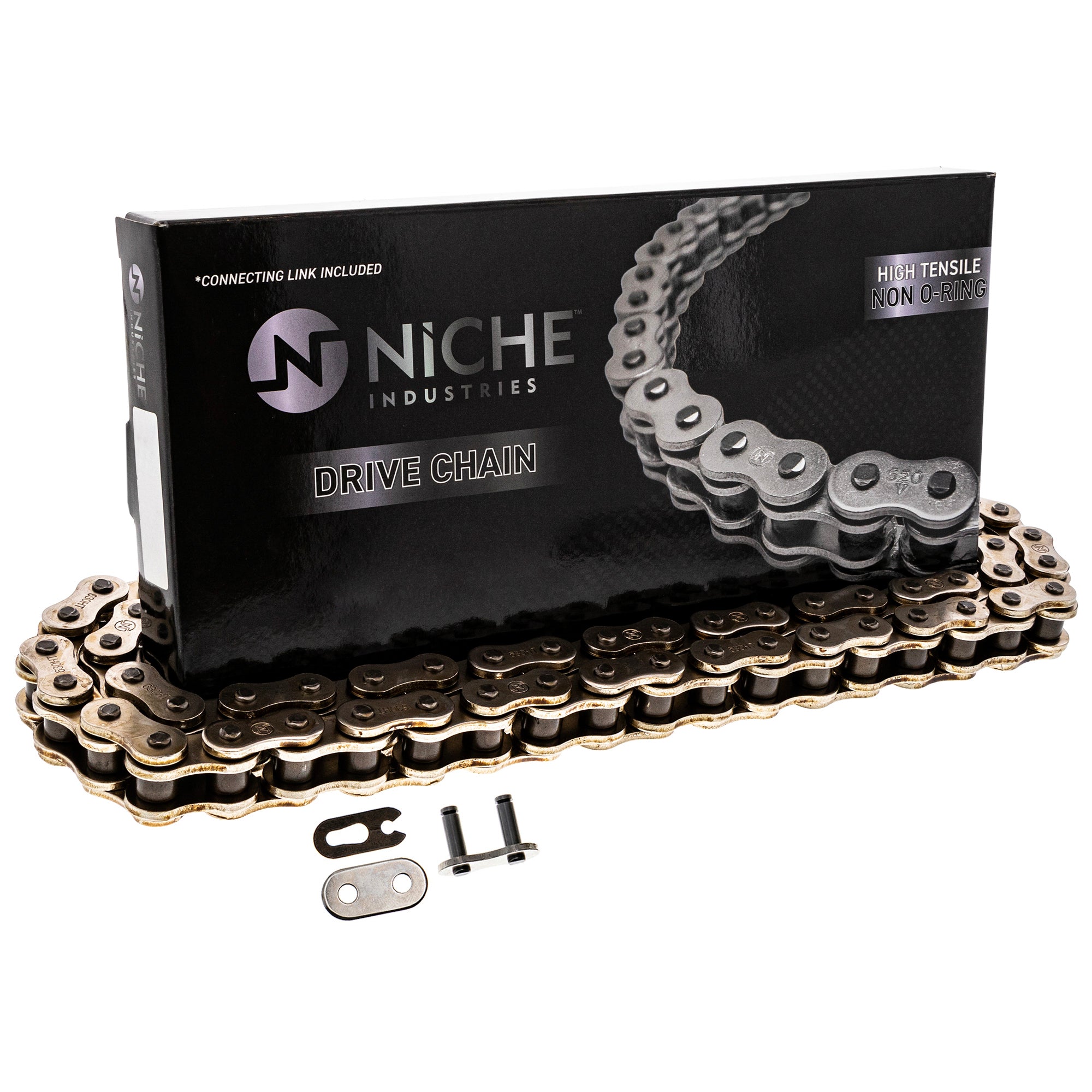 Drive Chain 98 Standard Non O-Ring w/ Master Link For Kawasaki 92057-1492 92057-1152 92057-1067