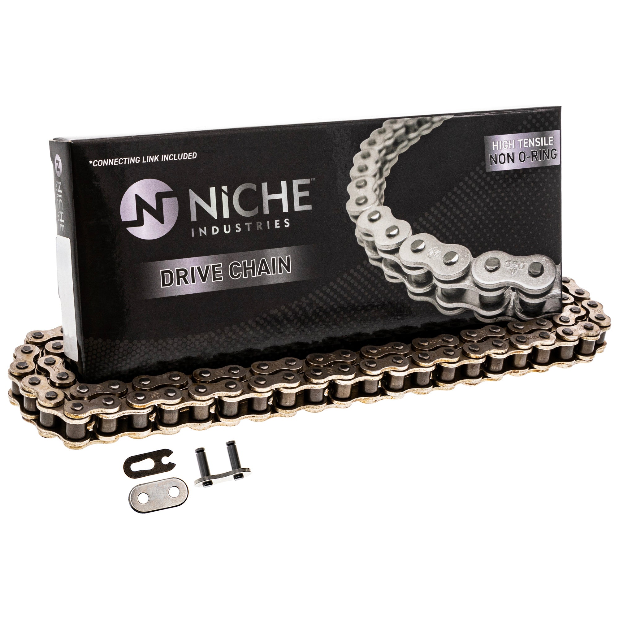 Drive Chain 102 Standard Non O-Ring w/ Master Link For Honda Yamaha 92057-0057 40530-GZ4-792