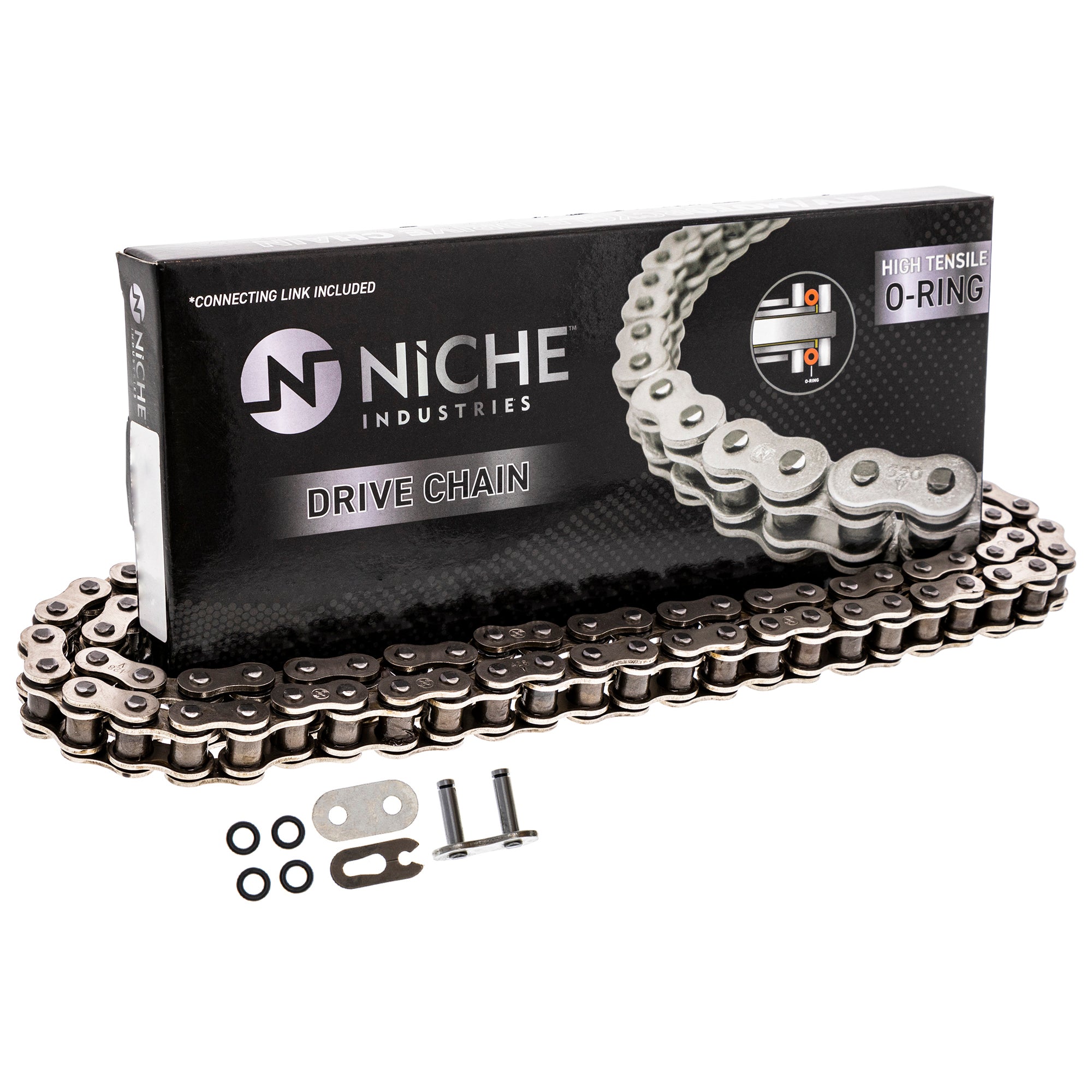 Drive Chain 122 O-Ring w/ Master Link For Suzuki Yamaha Kawasaki 92057-S022 92057-S007 92057-0657