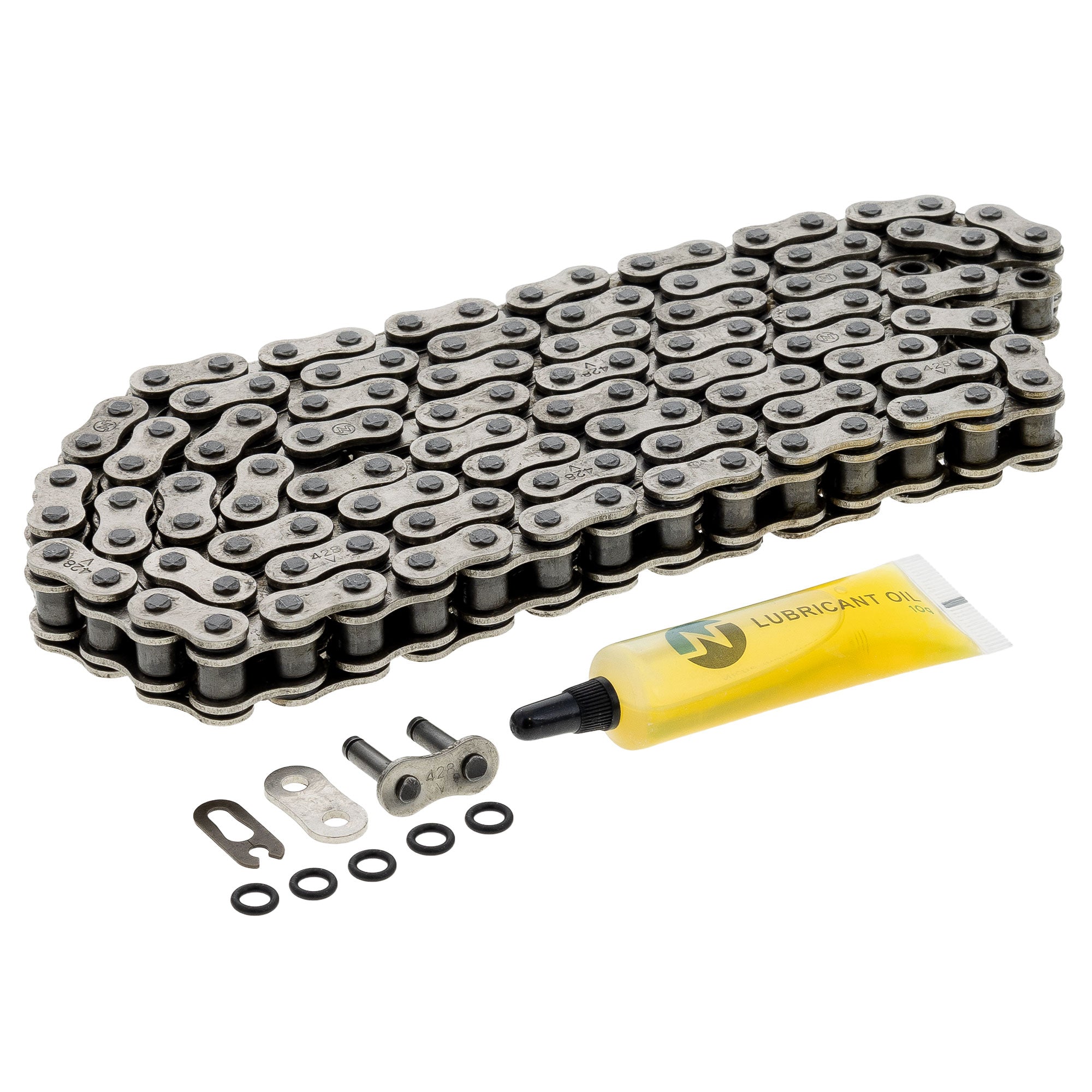 Drive Chain 124 O-Ring w/ Master Link for zOTHER YZ85 XR185 XL125S TT225 5273 47010165124 NICHE 519-CDC2384H