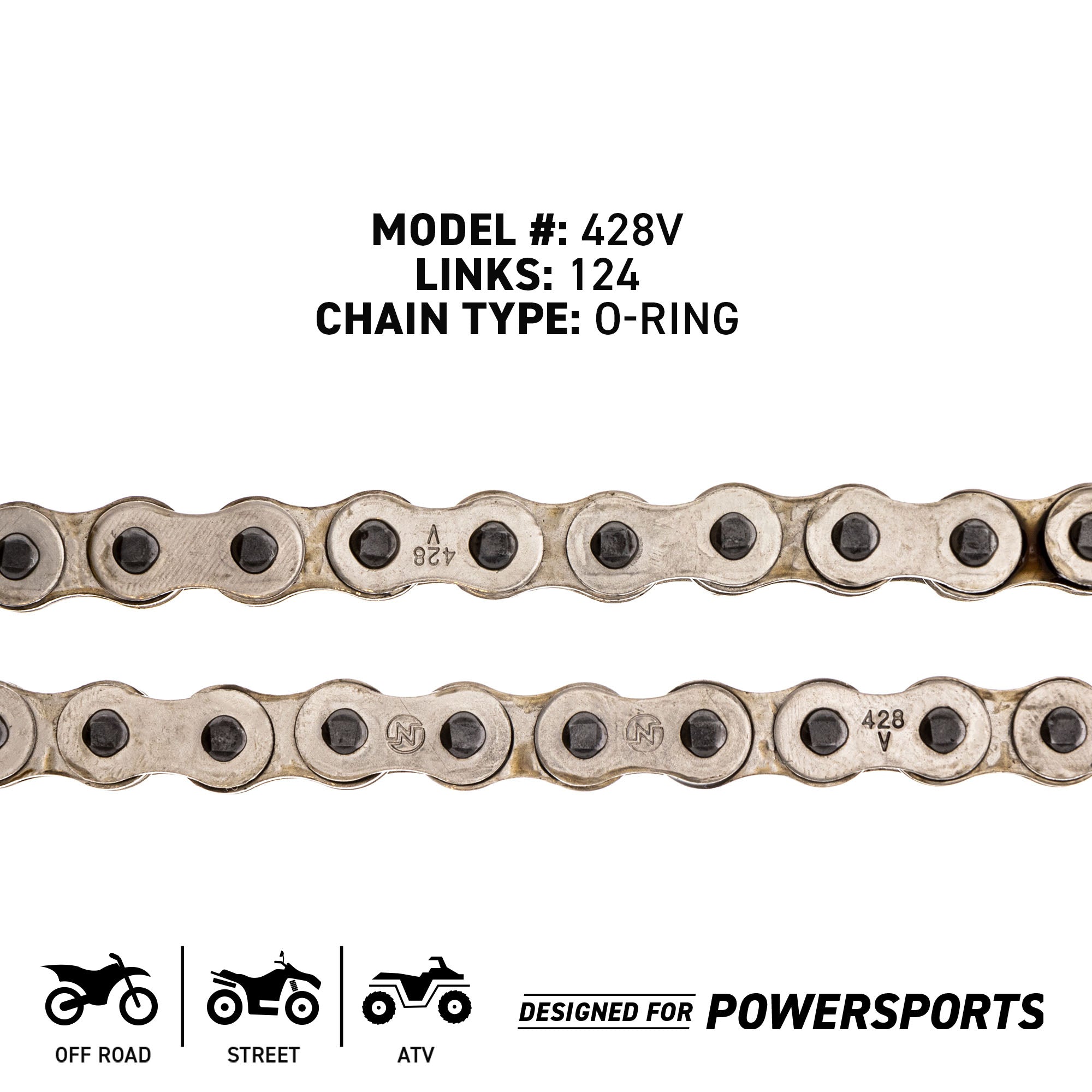 NICHE 519-CDC2384H Chain for zOTHER YZ85 XR185 XL125S TS100 5273