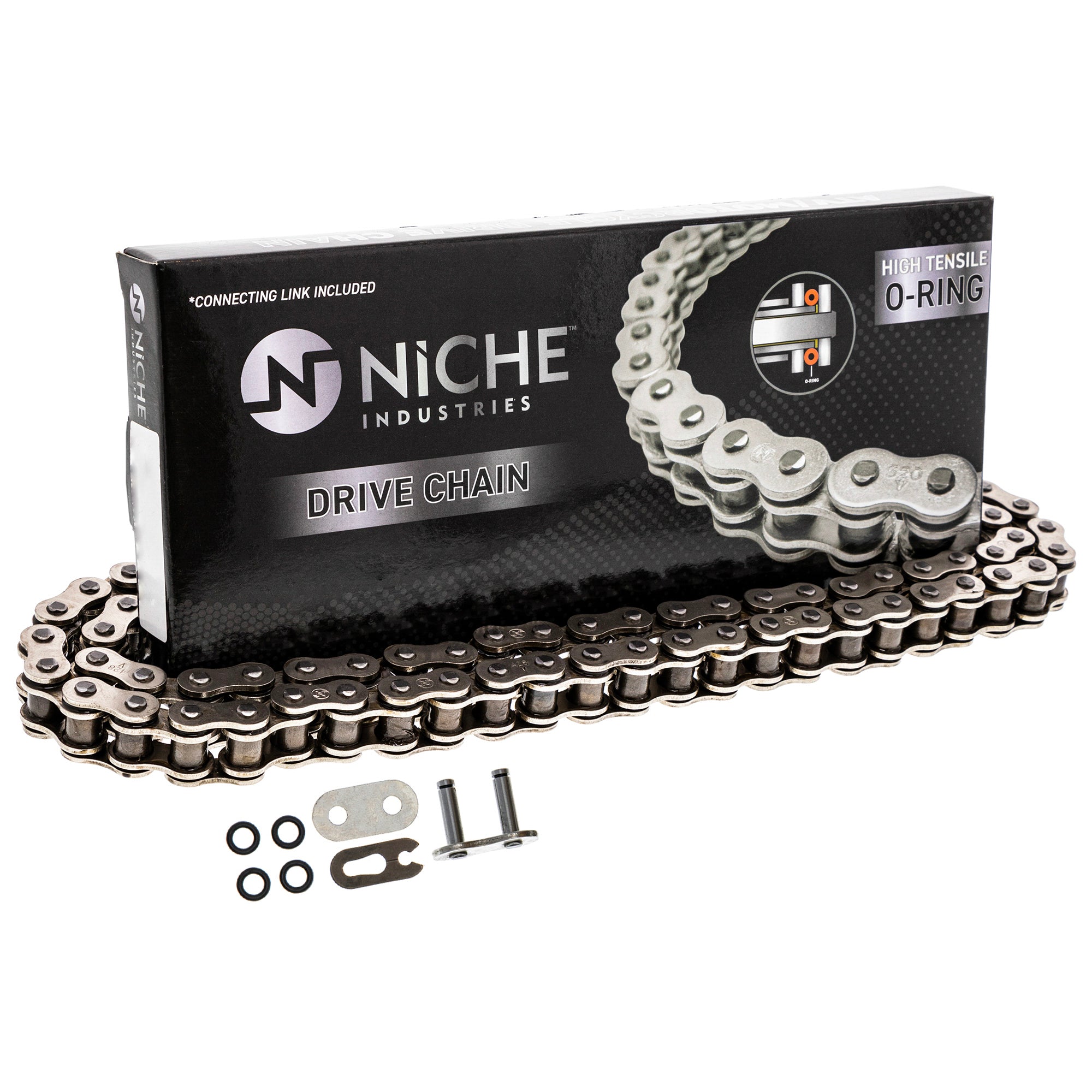 Drive Chain 126 O-Ring w/ Master Link Kawasaki Honda | NICHE