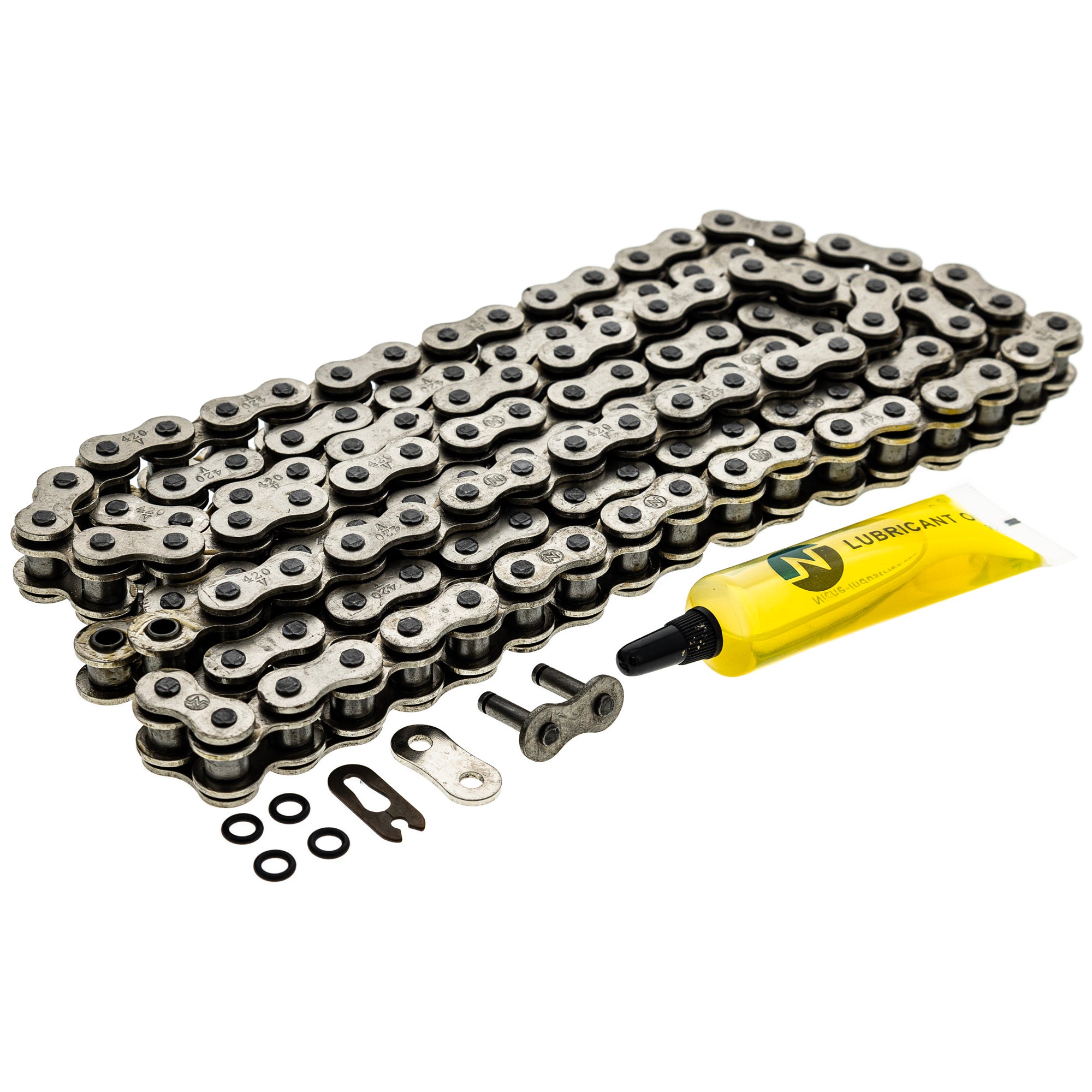 Drive Chain 124 O-Ring w/ Master Link for zOTHER MTD Cub Cadet Troy-Bilt Kawasaki Honda NICHE 519-CDC2397H