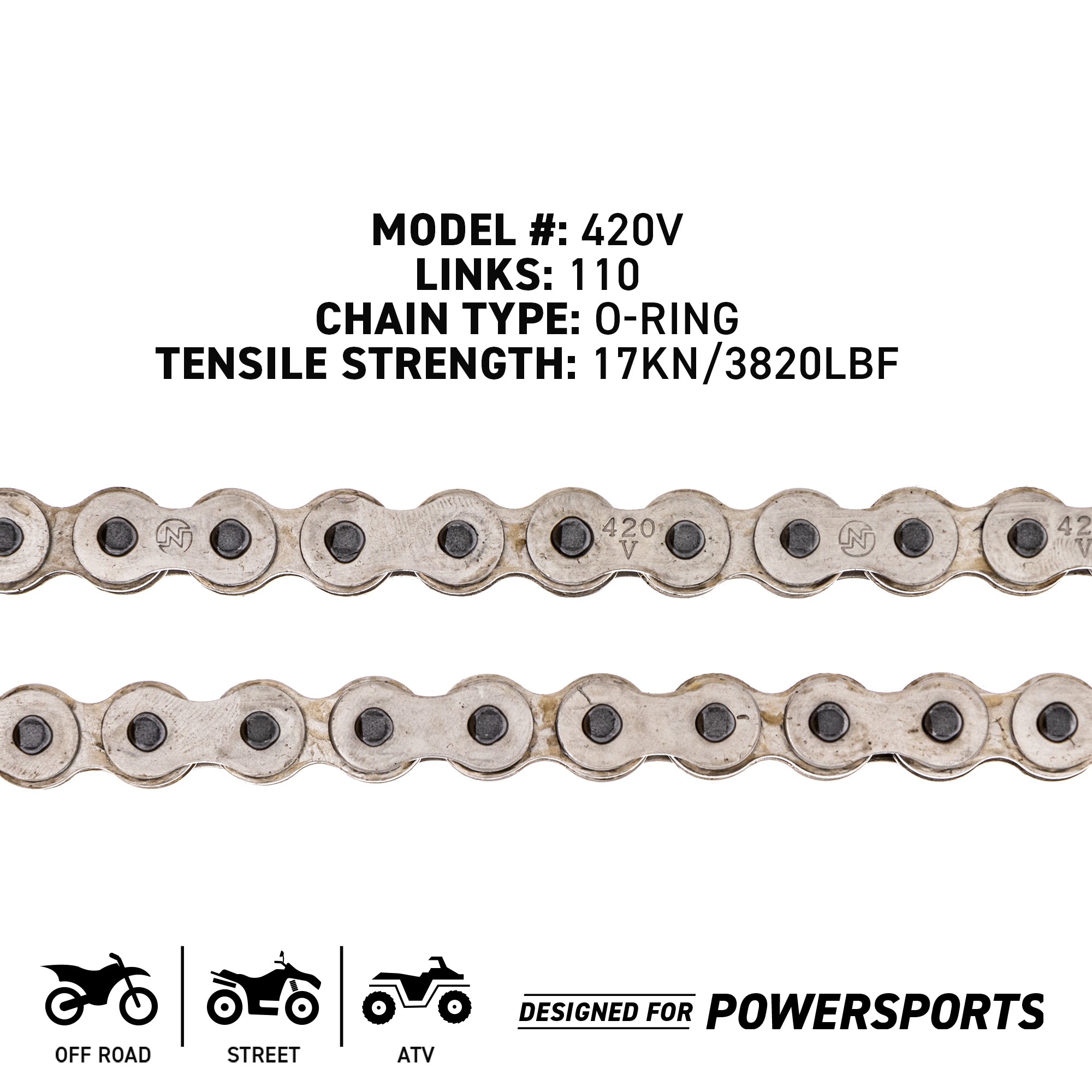 NICHE 519-CDC2399H Chain for zOTHER Kawasaki Honda XR80R TM75 RX50