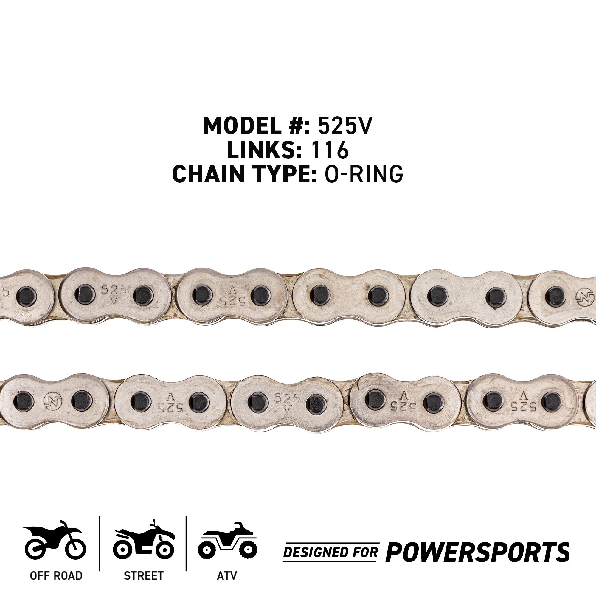 Sprocket Chain Set for Suzuki DR800 15/47 Tooth 525 O-Ring Front Rear Combo Kit