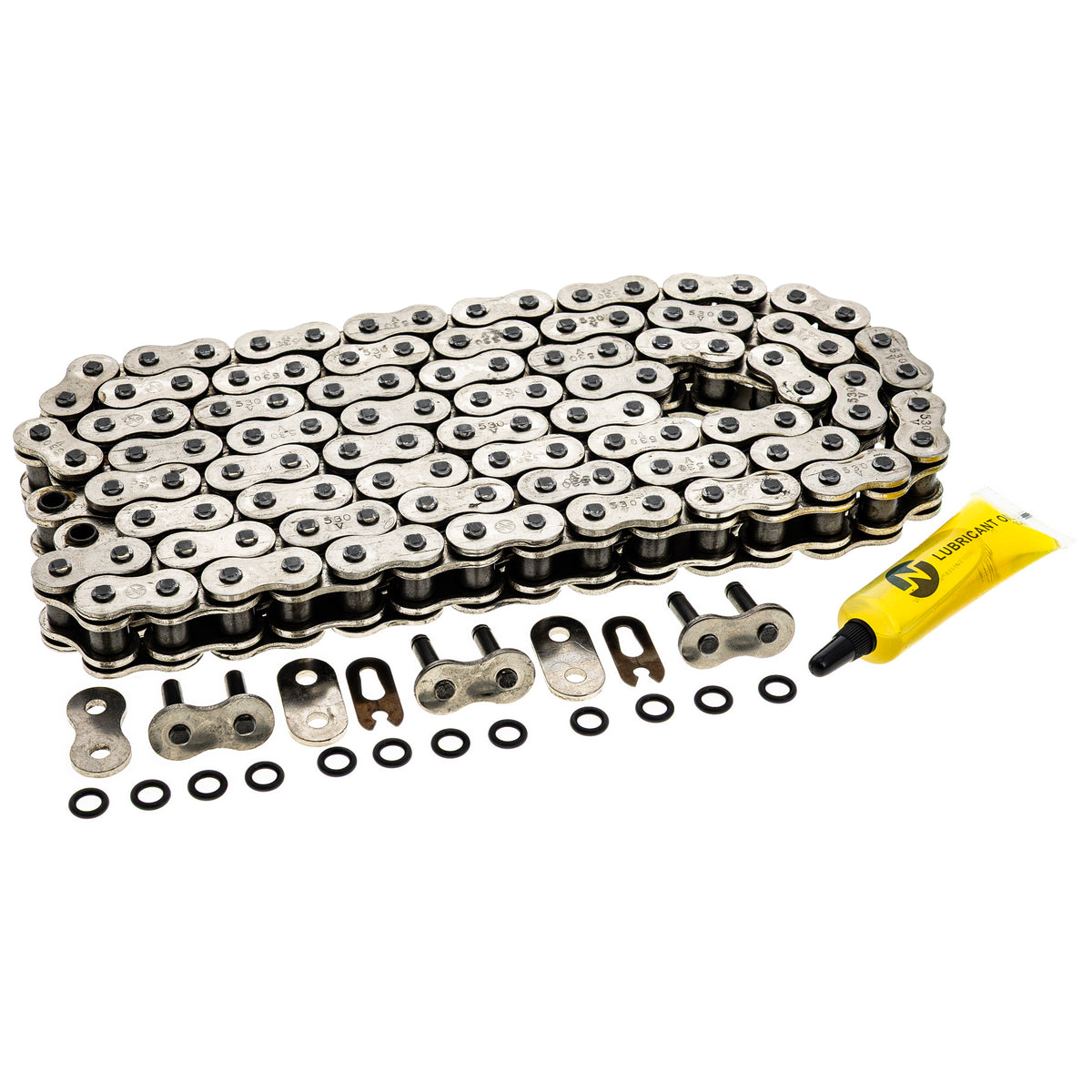 Drive Chain 114 O-Ring w/ Master Link for zOTHER Yamaha Triumph Suzuki Kawasaki YZF XN85 NICHE 519-CDC2305H