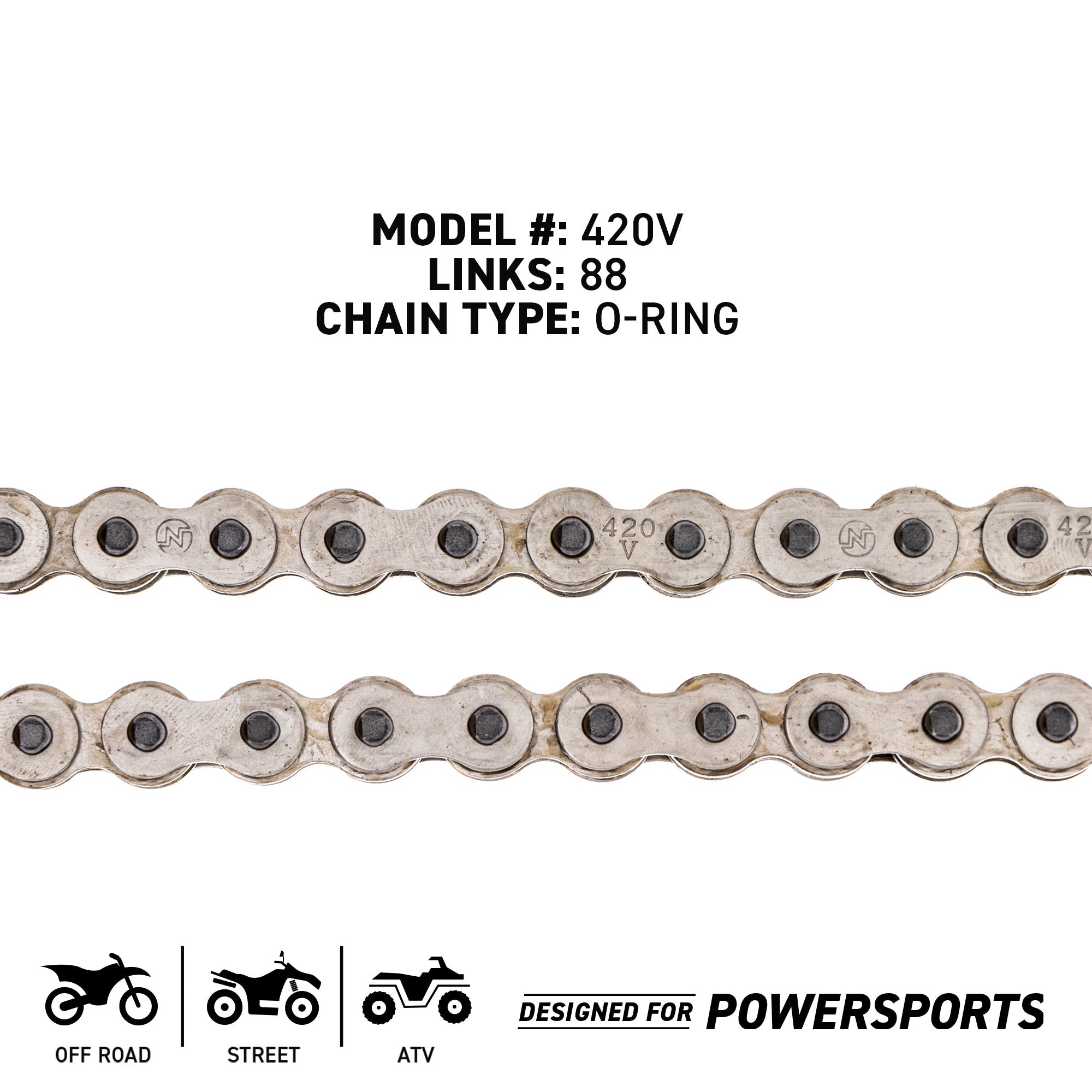 NICHE 519-CDC2317H Chain for MTD Cub Cadet Troy-Bilt Kawasaki KLX110