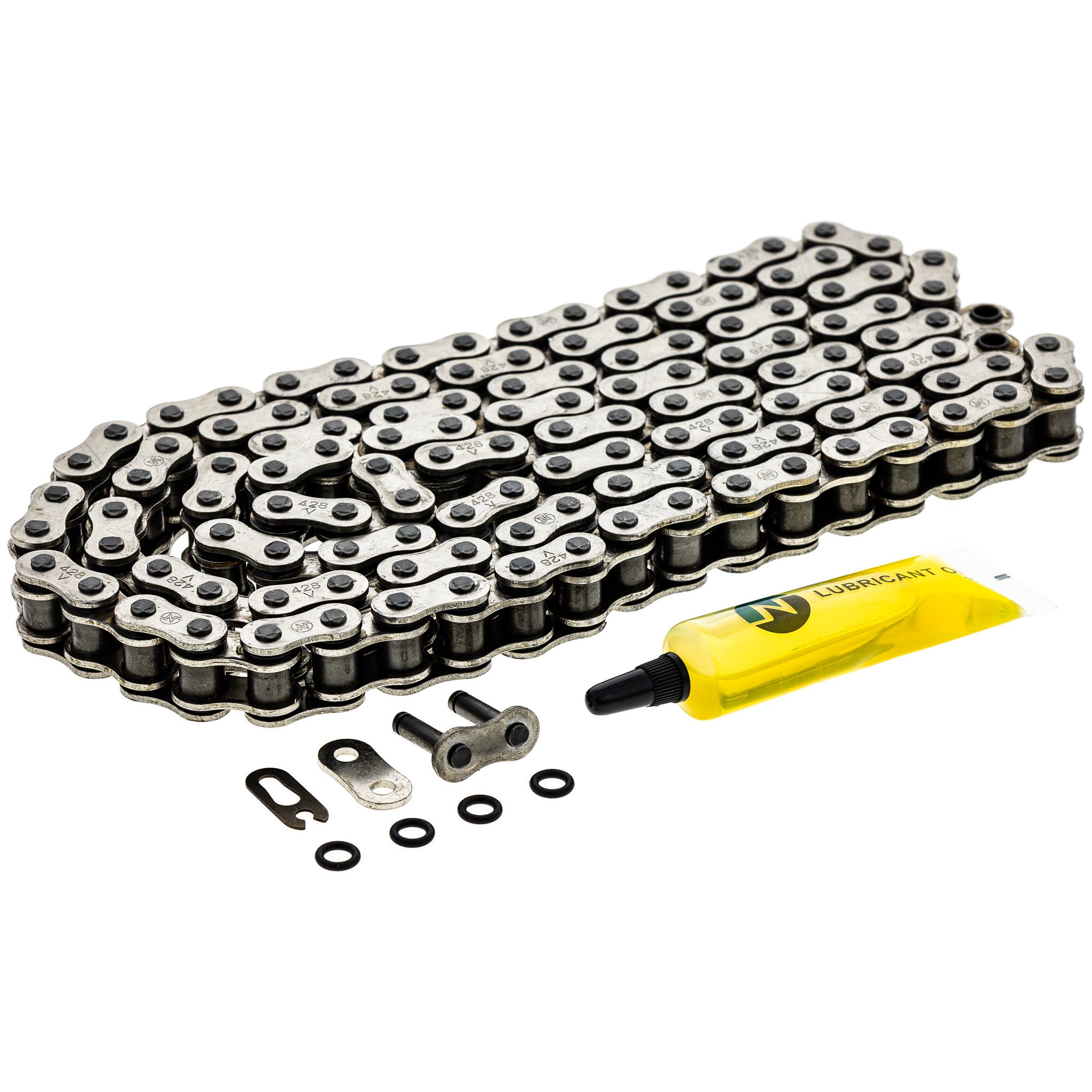 Drive Chain 128 O-Ring w/ Master Link for zOTHER Yamaha NX125 Interceptor CBR125R NICHE 519-CDC2420H
