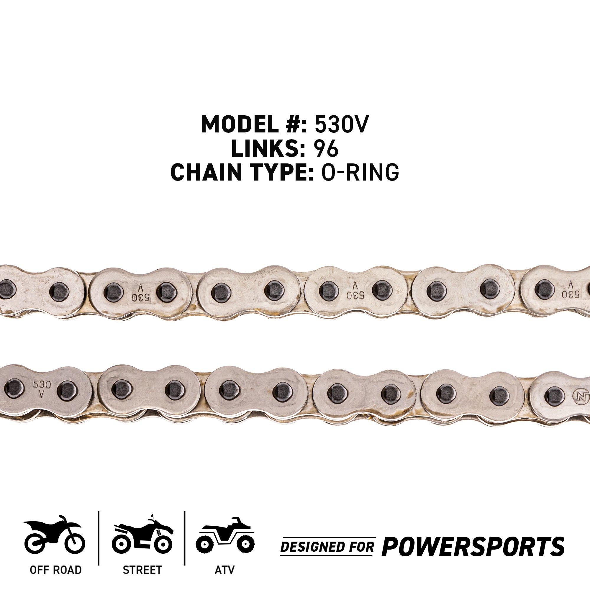 NICHE 519-CDC2437H Chain for zOTHER XS400 Super RD400 94580-10096-00