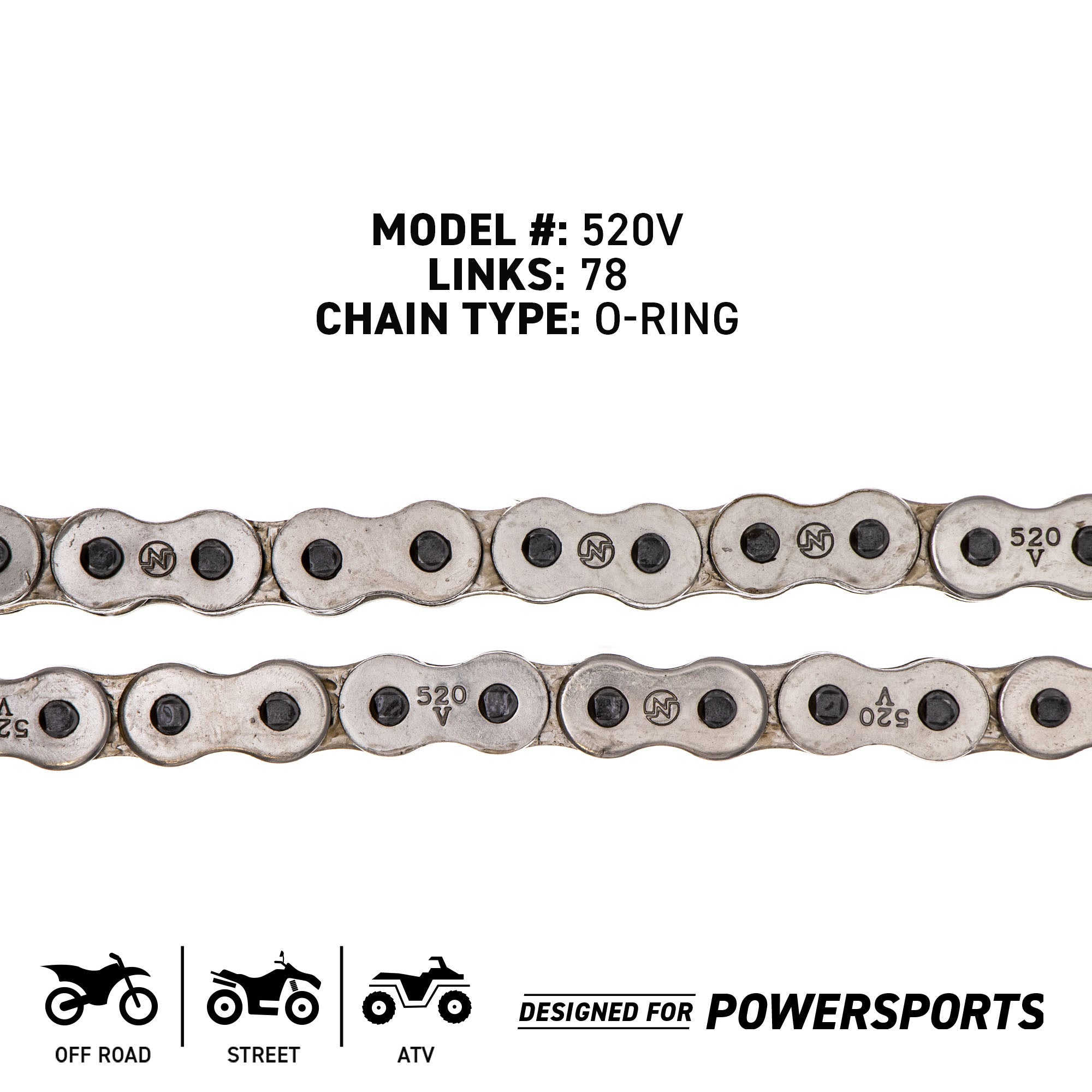 Drive Chain 78 O-Ring w/ Master Link Polaris Suzuki | NICHE PARTS