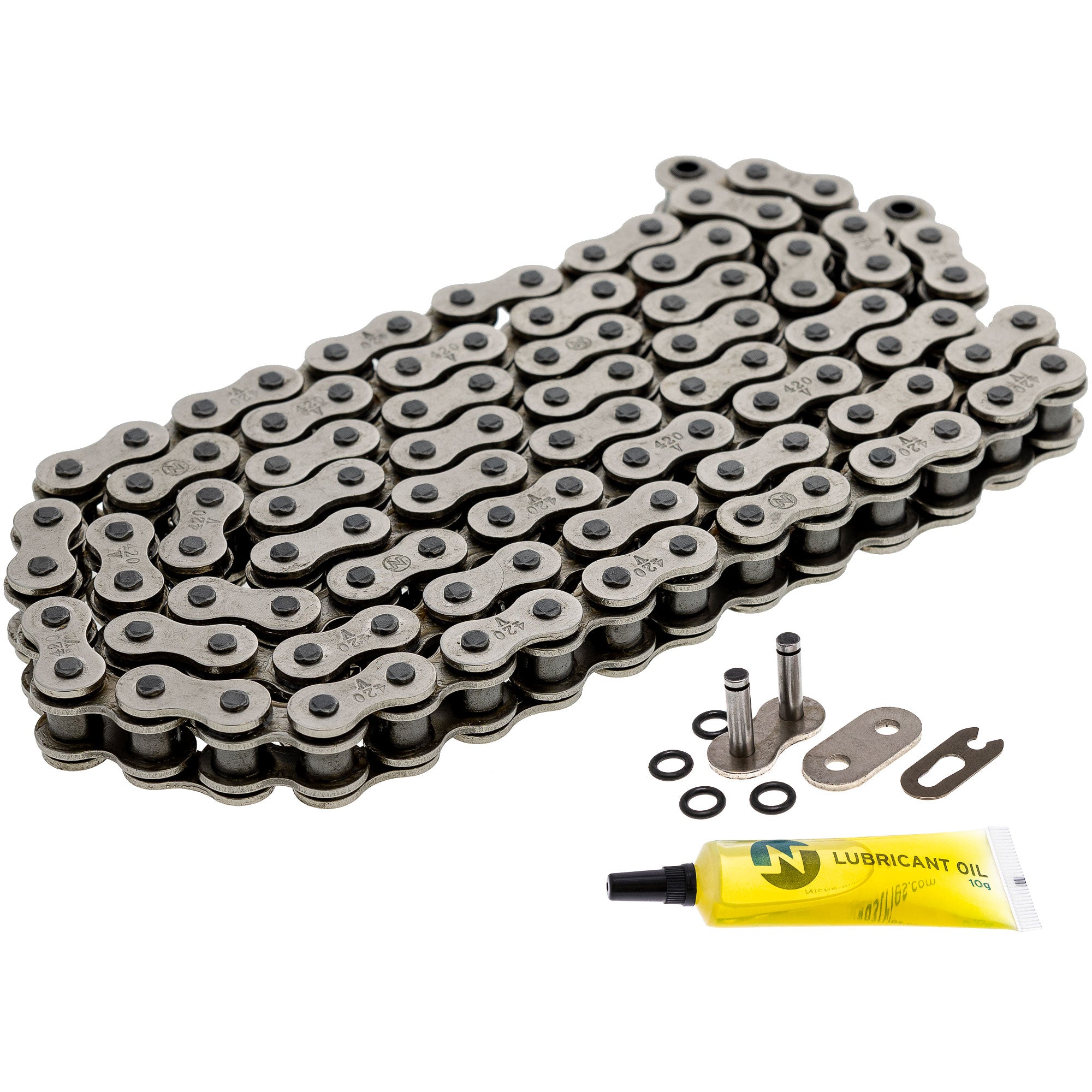 Drive Chain 112 O-Ring w/ Master Link for zOTHER Honda XR80R Super MB5 GT80 405W3-GN1-505 NICHE 519-CDC2446H