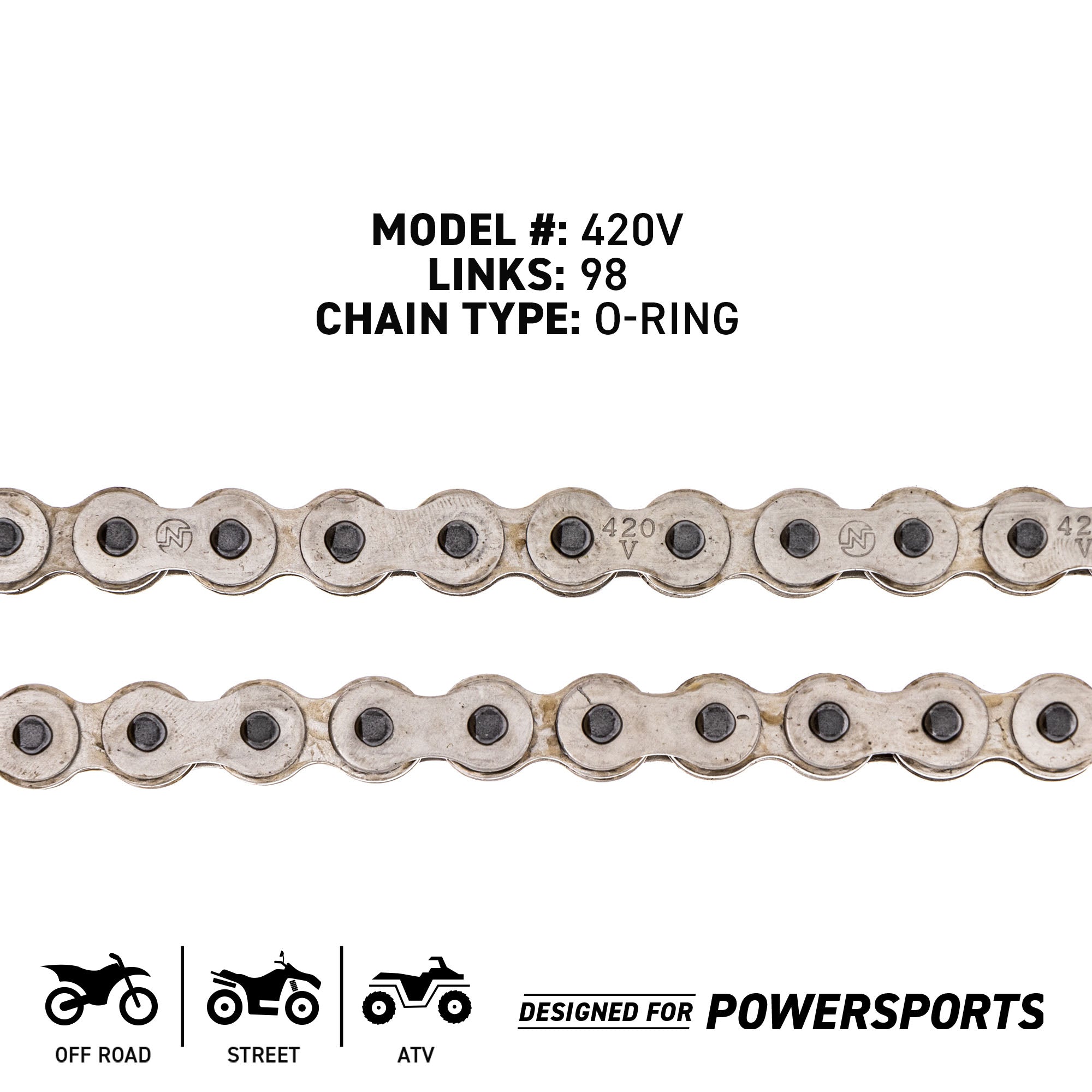 NICHE 519-CDC2458H Chain for zOTHER Honda YZ60 OR50 Monkey DR50 5347