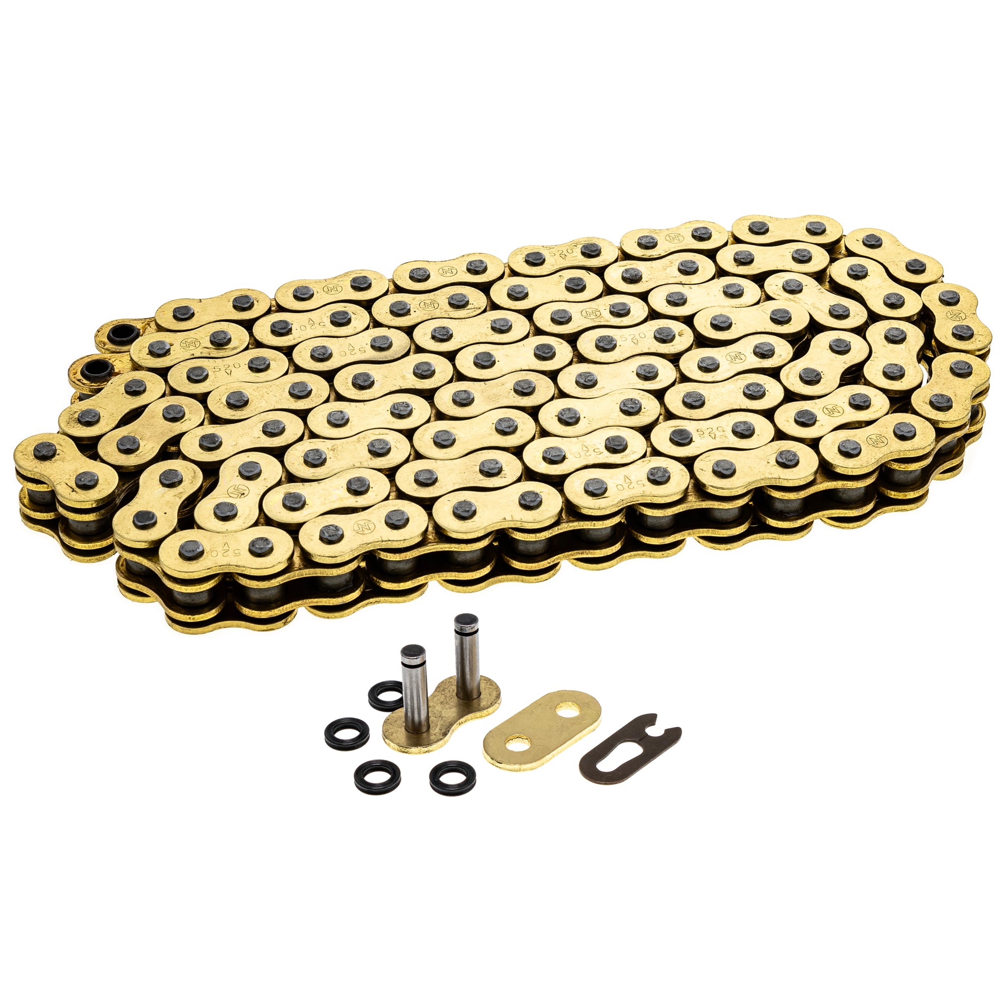 Gold X-Ring Chain 110 w/ Master Link for zOTHER Yamaha Suzuki Kawasaki Honda YZ250 XT660 NICHE 519-CDC2405H