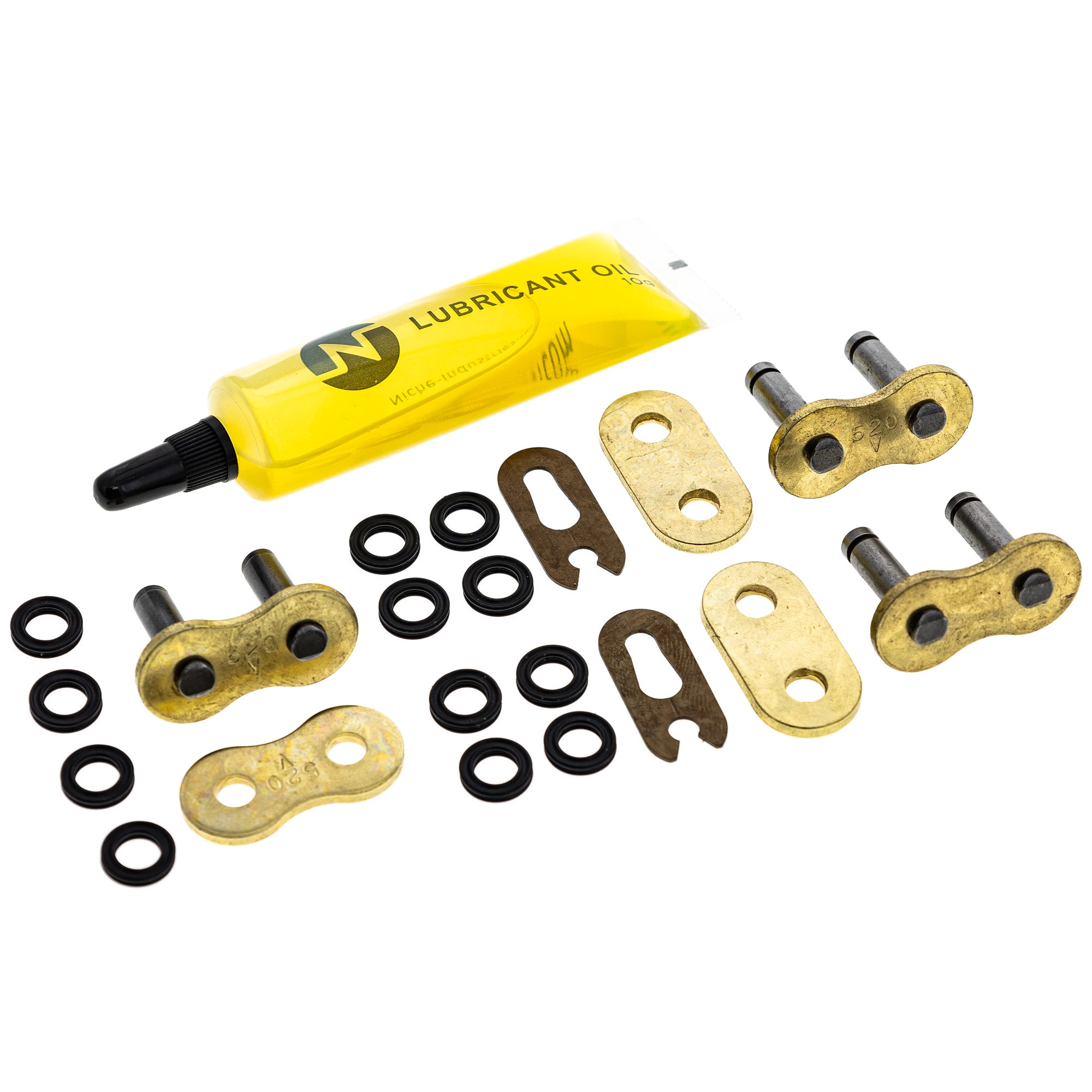 Gold X-Ring Chain 108 w/ Master Link Honda Suzuki | NICHE PARTS