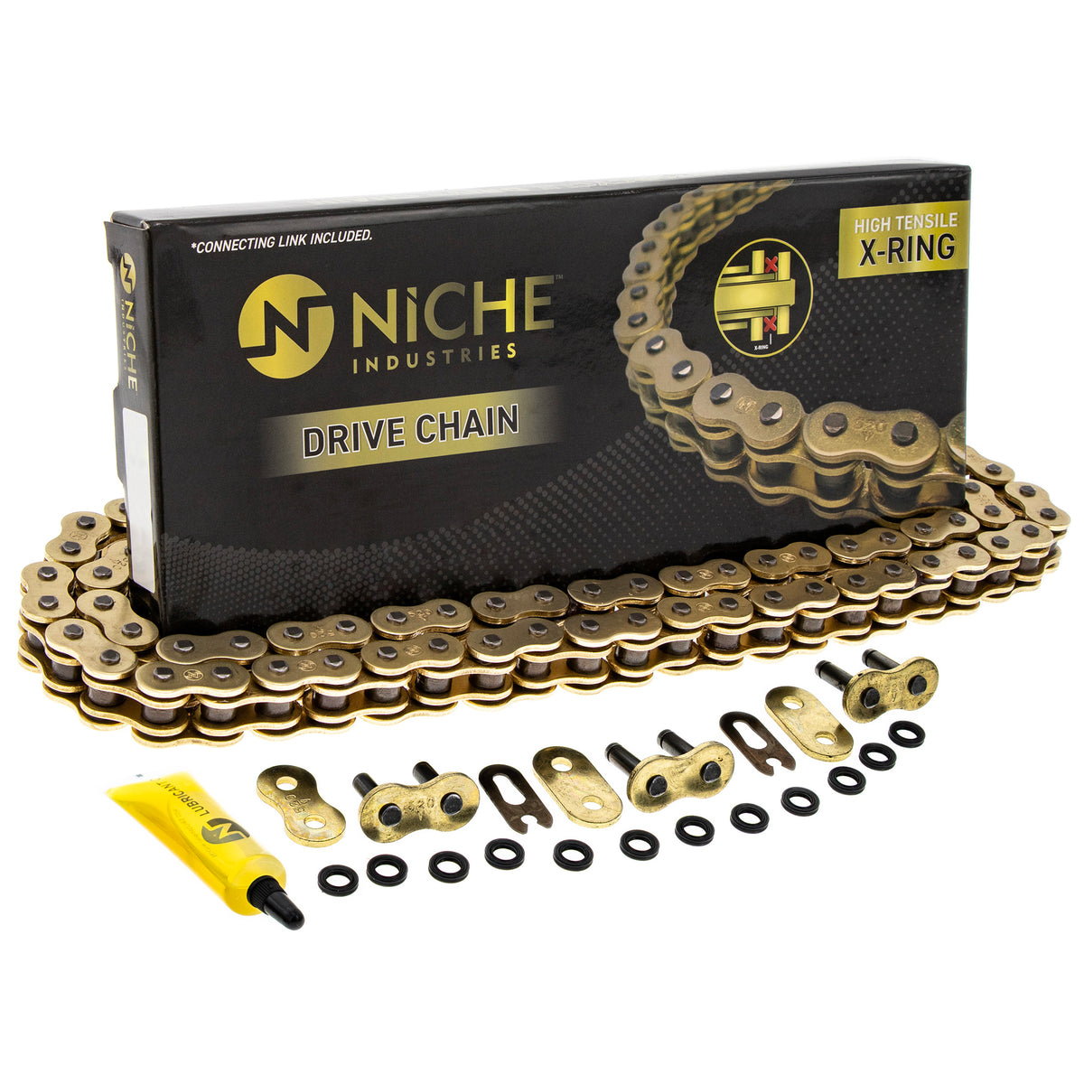 Gold X-Ring Chain 64 w/ Master Link For Polaris 3224056-064 3224043 3224041 3221193-064 3221153-064