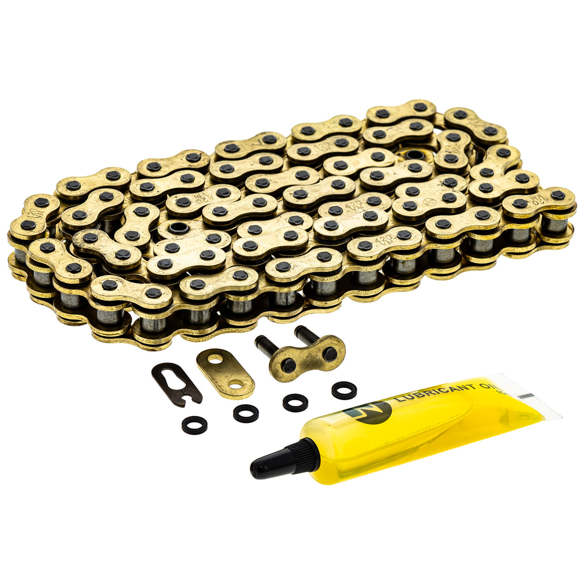 Gold X-Ring Chain 78 w/ Master Link for zOTHER Suzuki Kawasaki Honda XR50R Quadsport NICHE 519-CDC2526H
